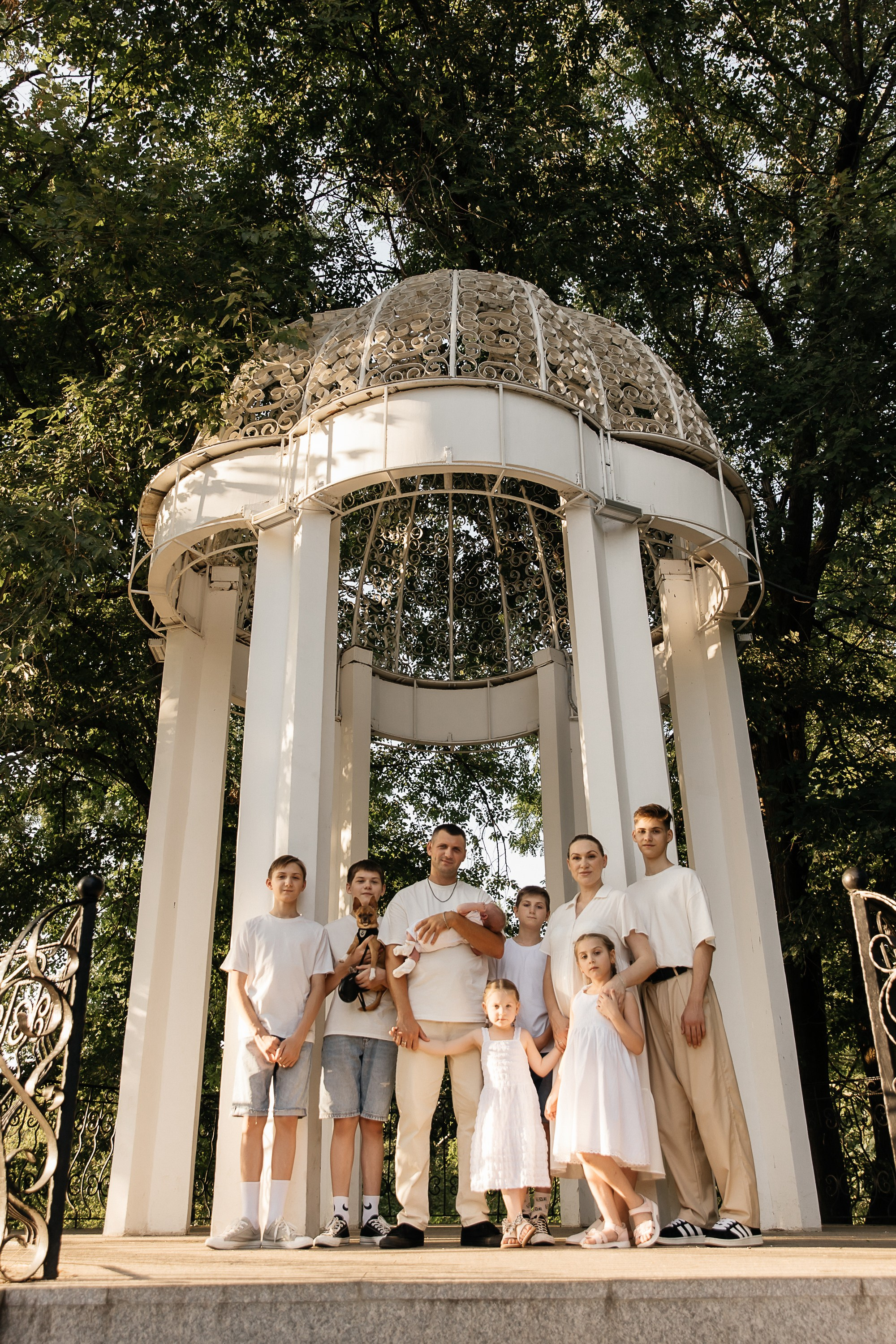 Семья из 7 детей. Свадебный и семейный фотограф Виолетта Сидельникова. Краснодар, Россия, Беларусь, Европа