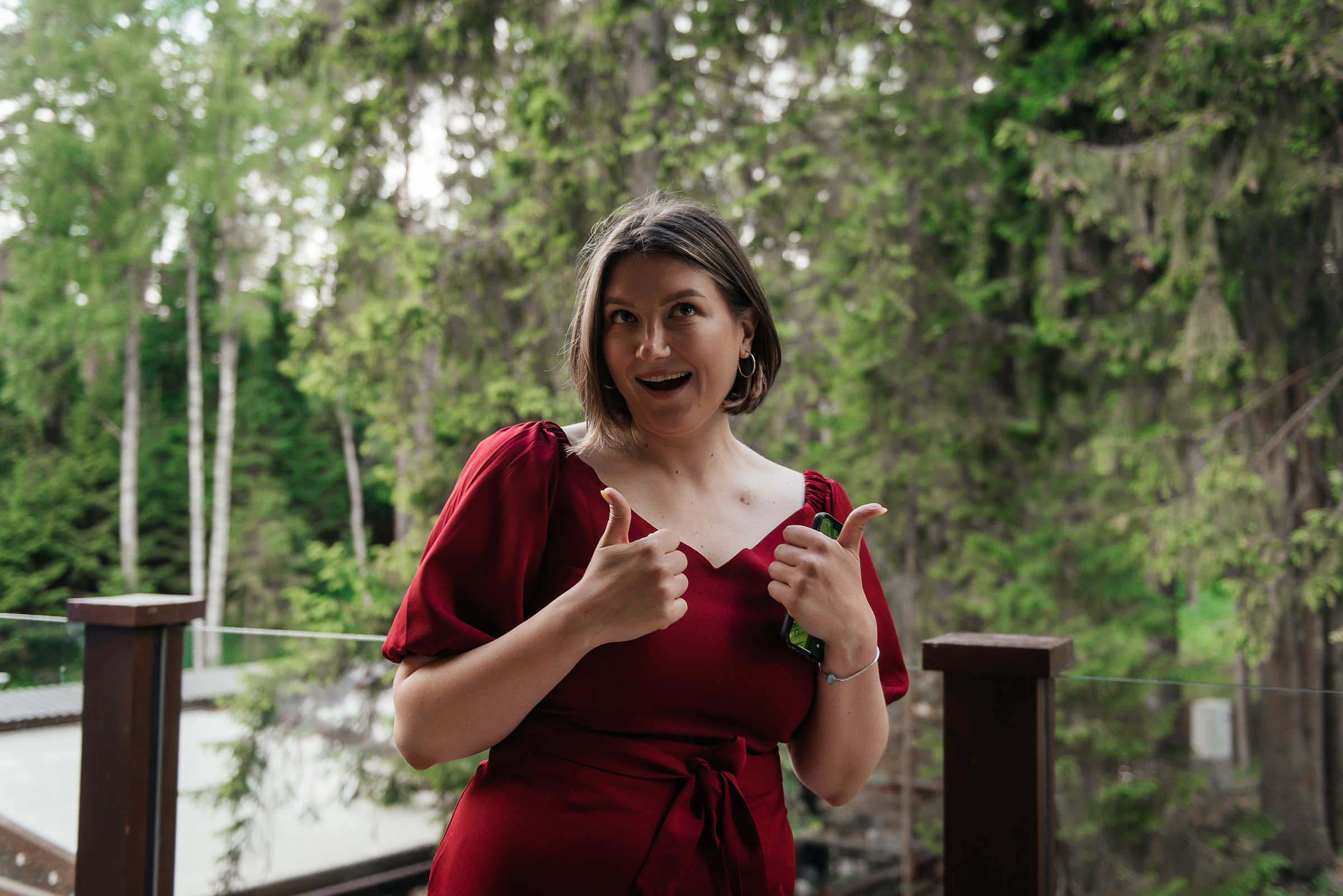 свадебный ужин в ресторане Чаща в Охта парке