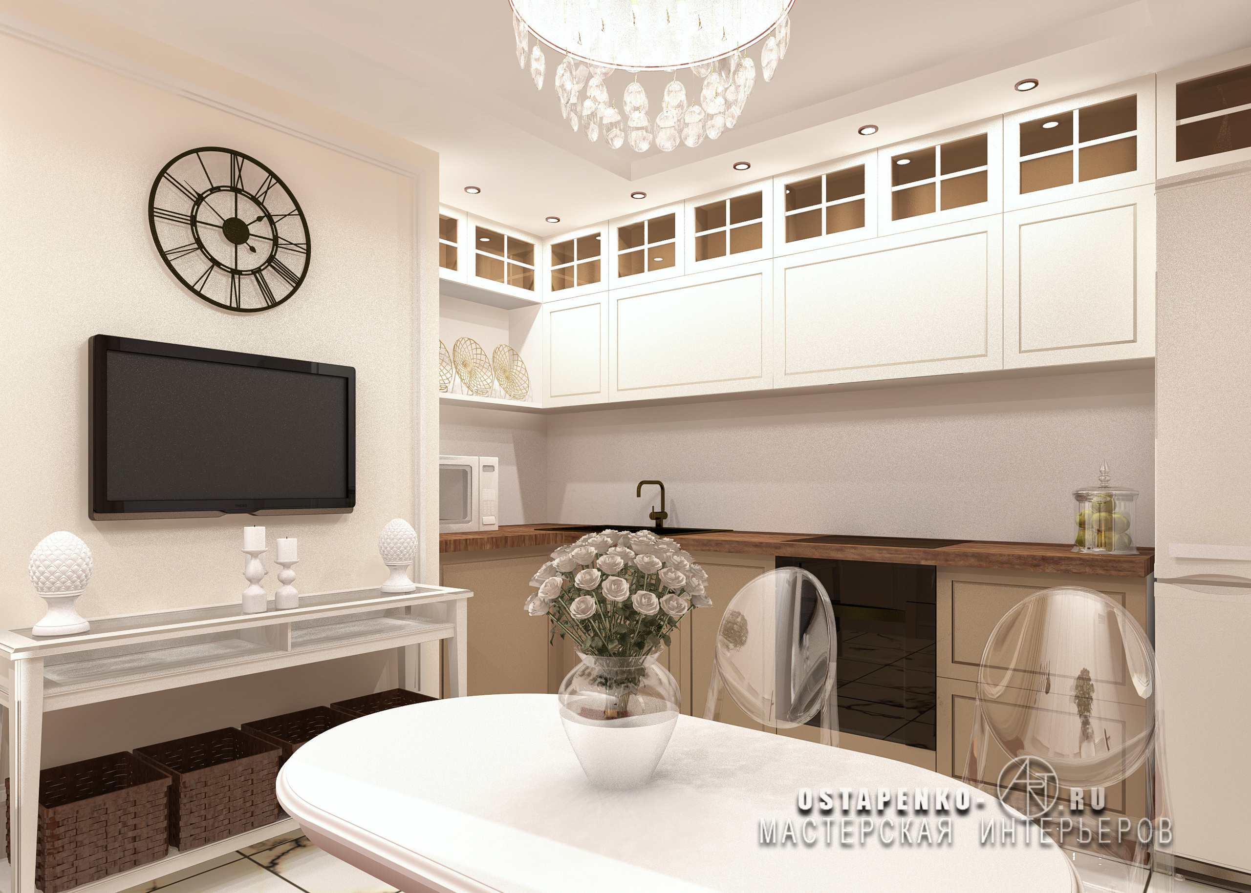 Трехуровневый таунхаус для бизнес-леди. Modern painting with worldwide delivery