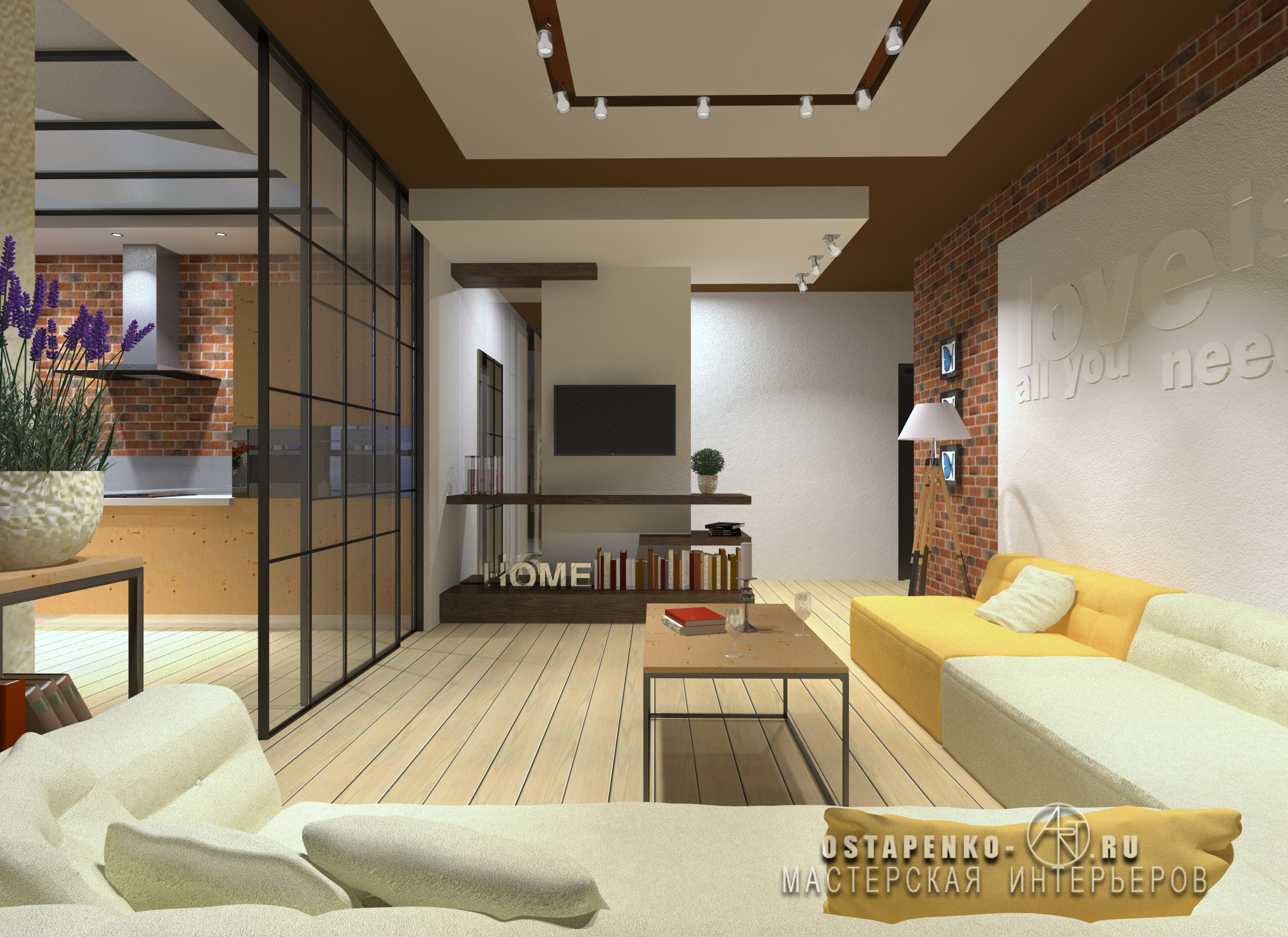 Лофт для творческой семьи. Modern painting with worldwide delivery