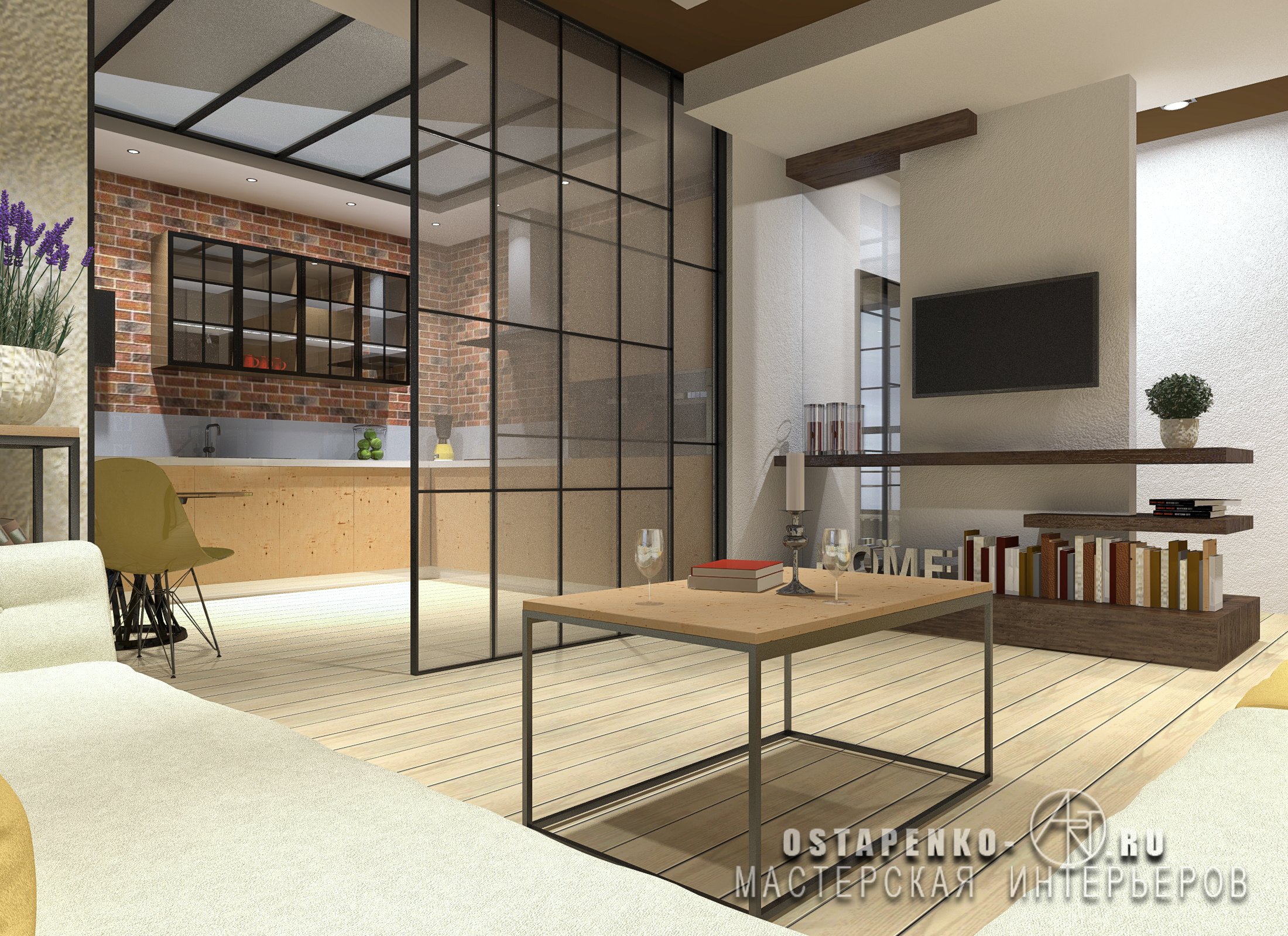 Лофт для творческой семьи. Modern painting with worldwide delivery