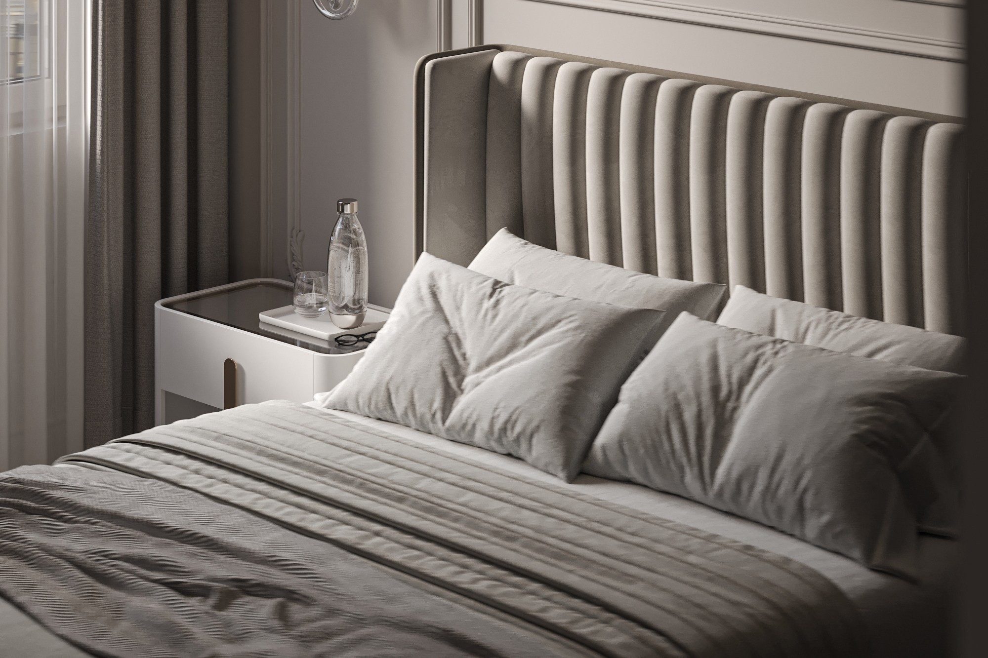 Спальня ЖК «Дворянский». 3D визуализация интерьера Надежда Соколова