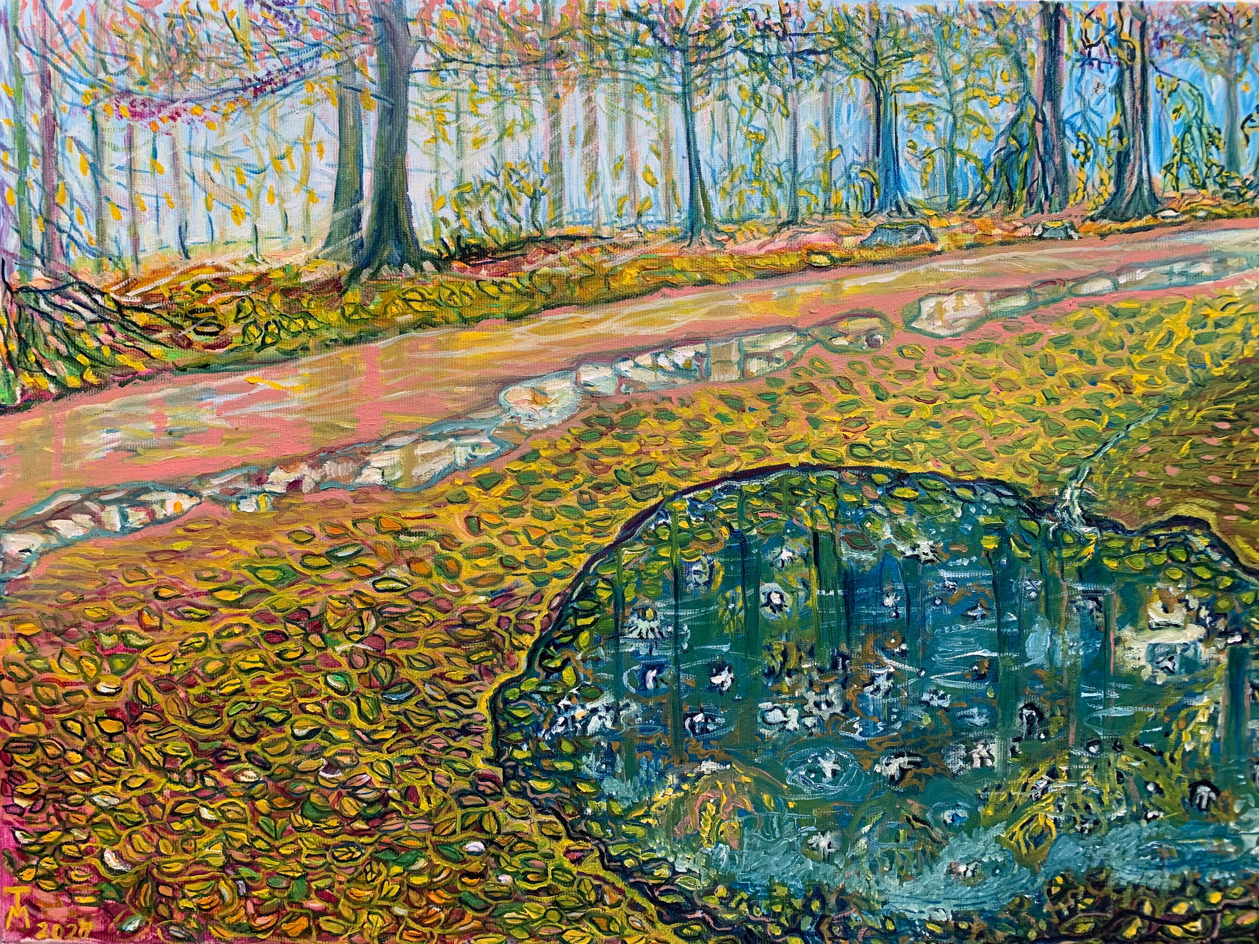 Autumn forest, 50/60 cm Oil on canvas 2020