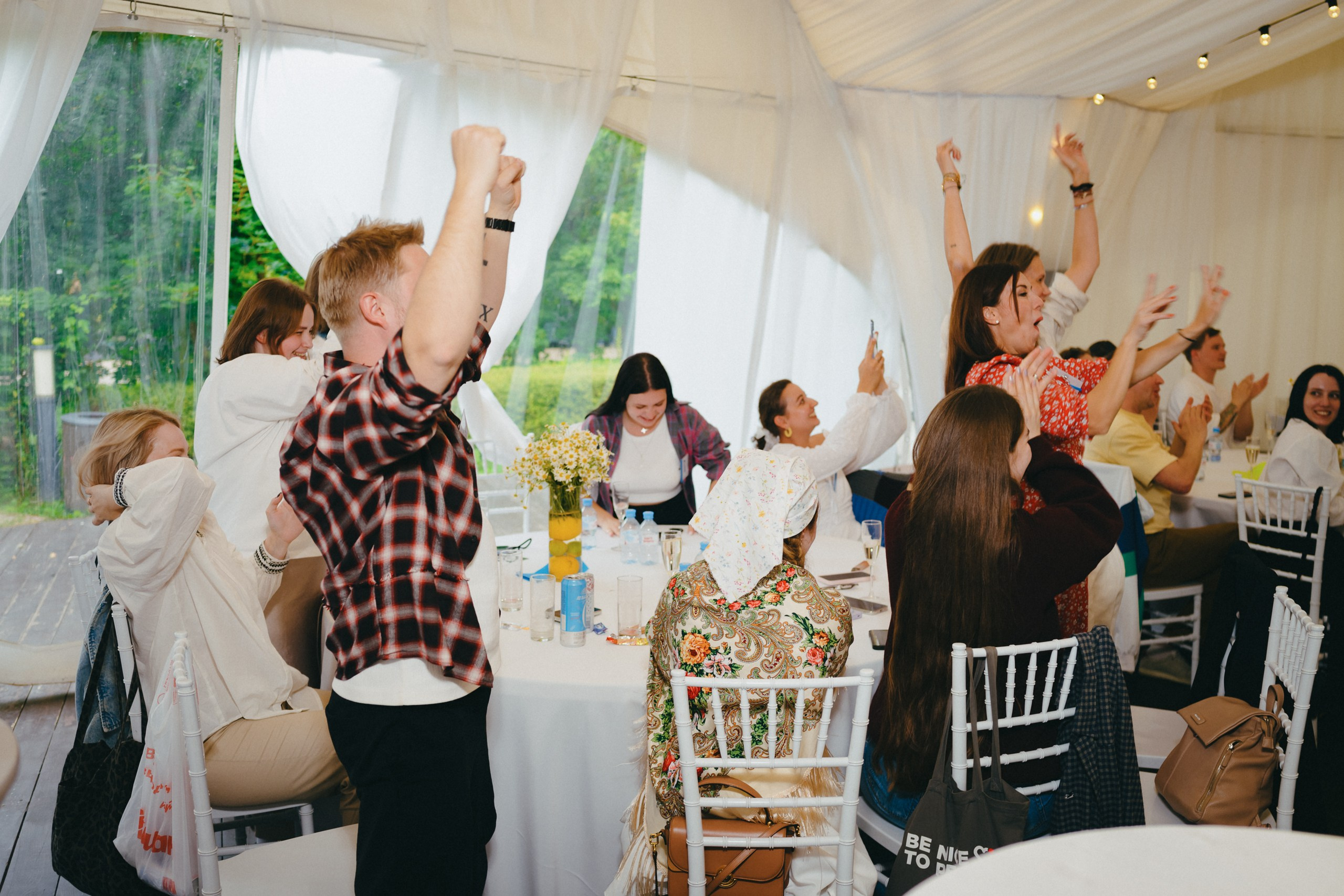 Корпоратив летом под открытым небом. Komonev