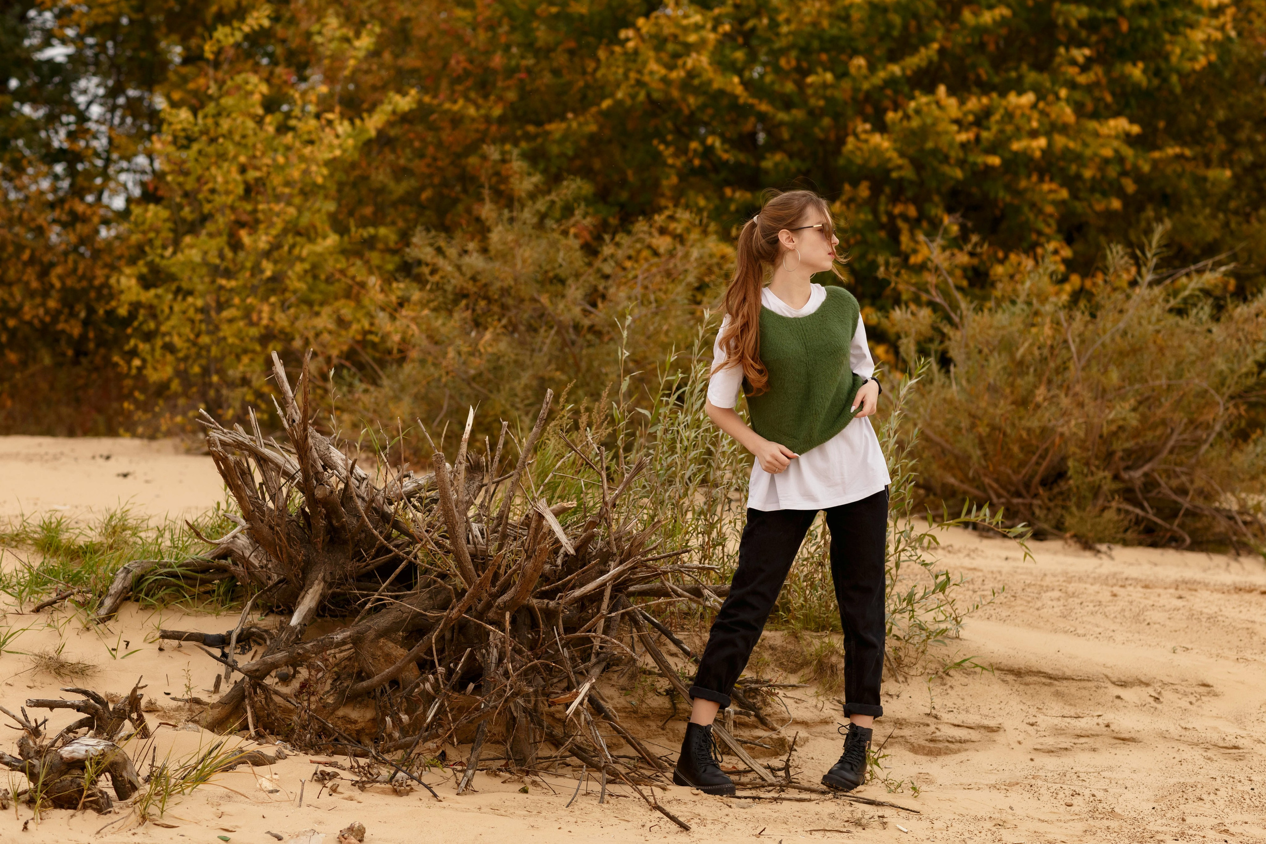 Фотосессия с Леной в Заволжье. Портретный и репортажный фотограф в Чебоксарах Андриян Чаркин