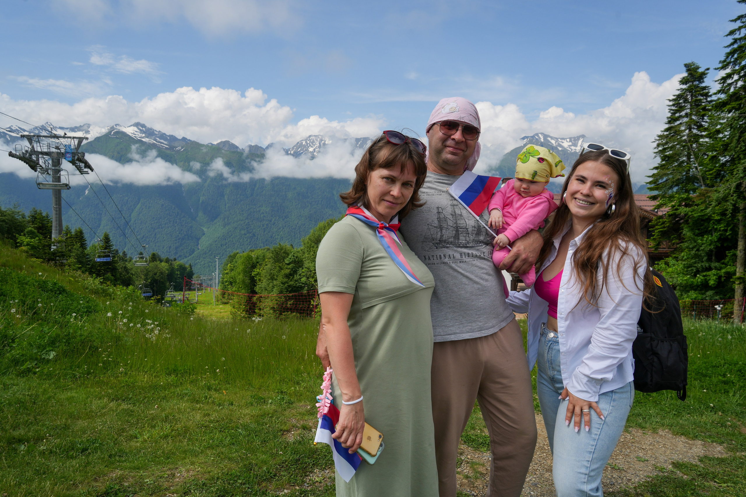 День России на курорте Газпром 2023. Репортажный фотограф в Красной Поляне и Сочи Павлюченко Екатерина