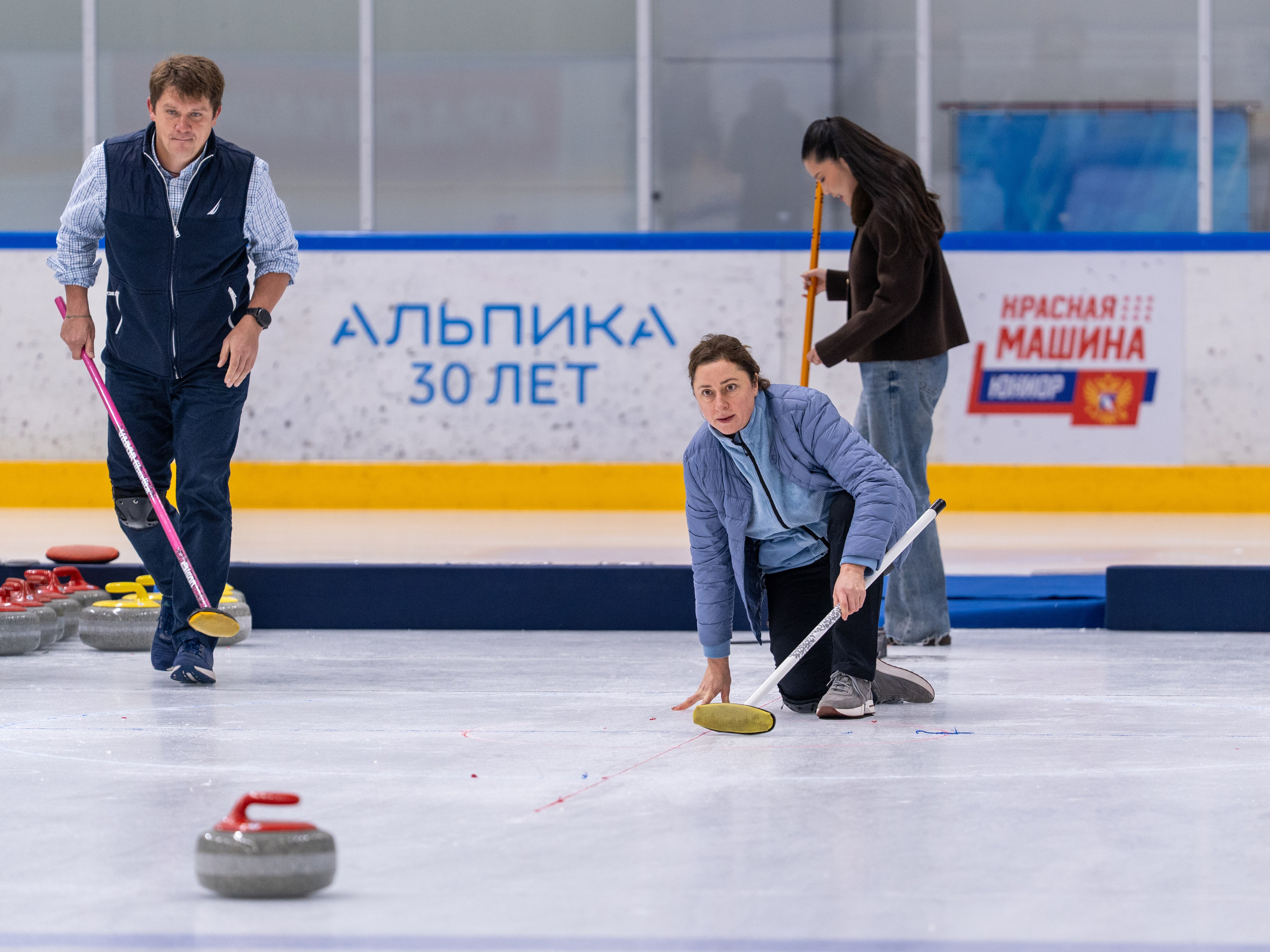 Керлинг для компании Р-Фарм. Репортажный фотограф в Красной Поляне и Сочи Павлюченко Екатерина
