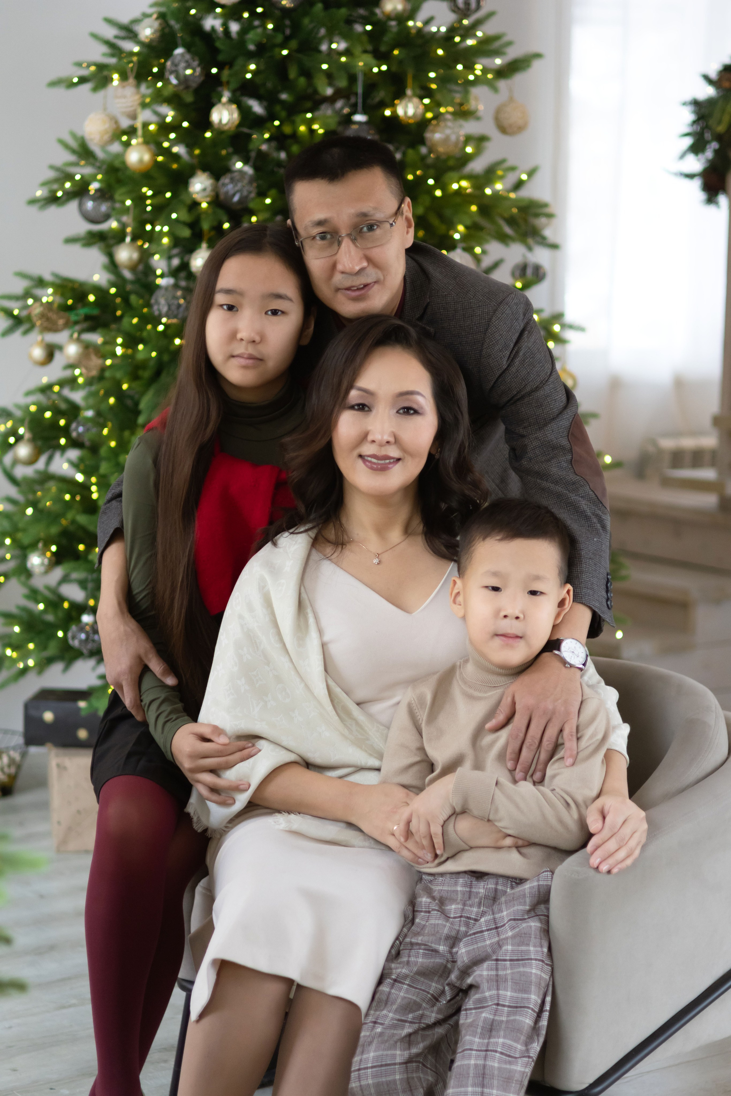 Семья в новый год Якутск