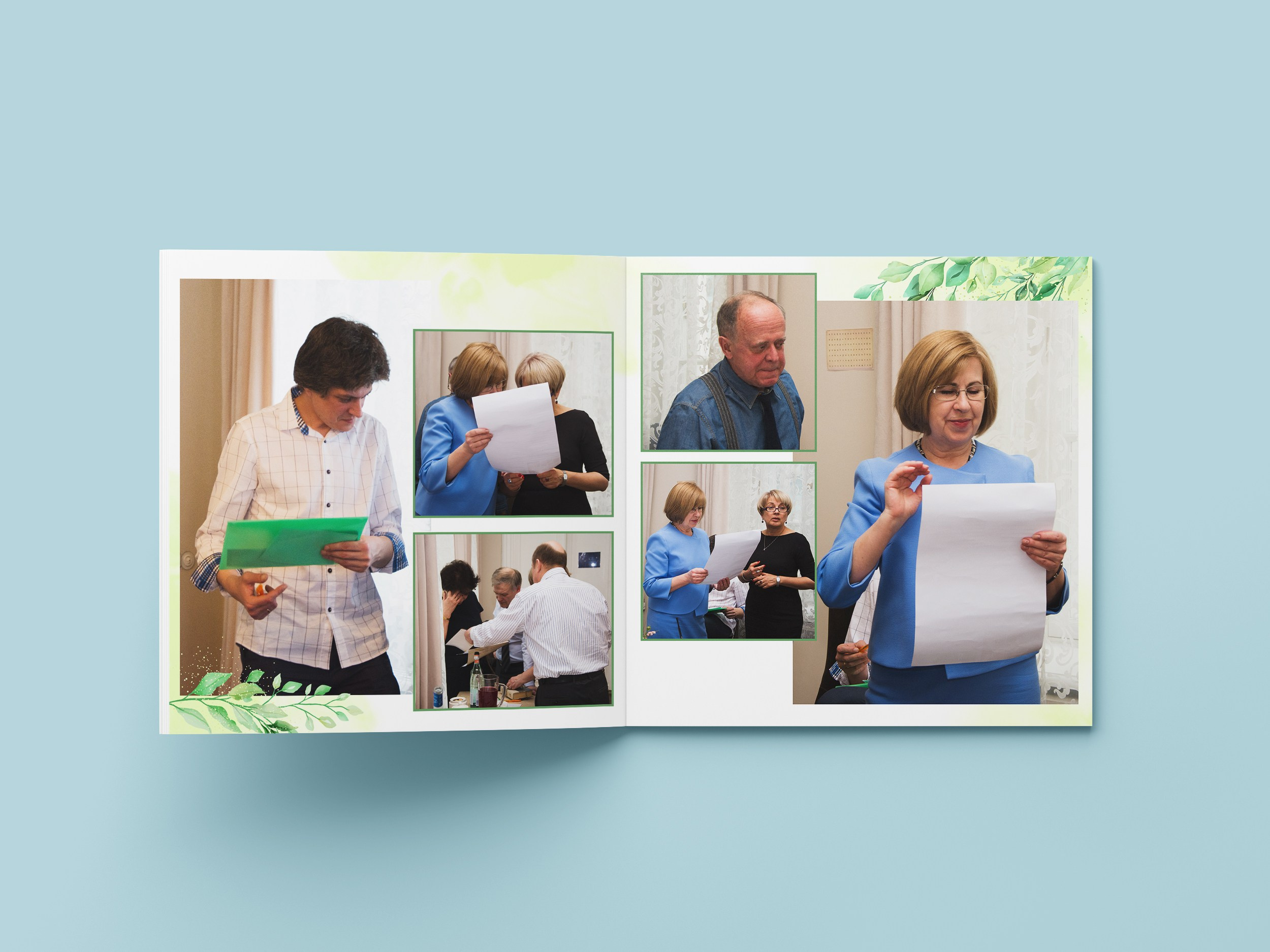 Юбилейный альбом. Дизайн Листья. Ольга Чёкотова (Фотограф Кострома)