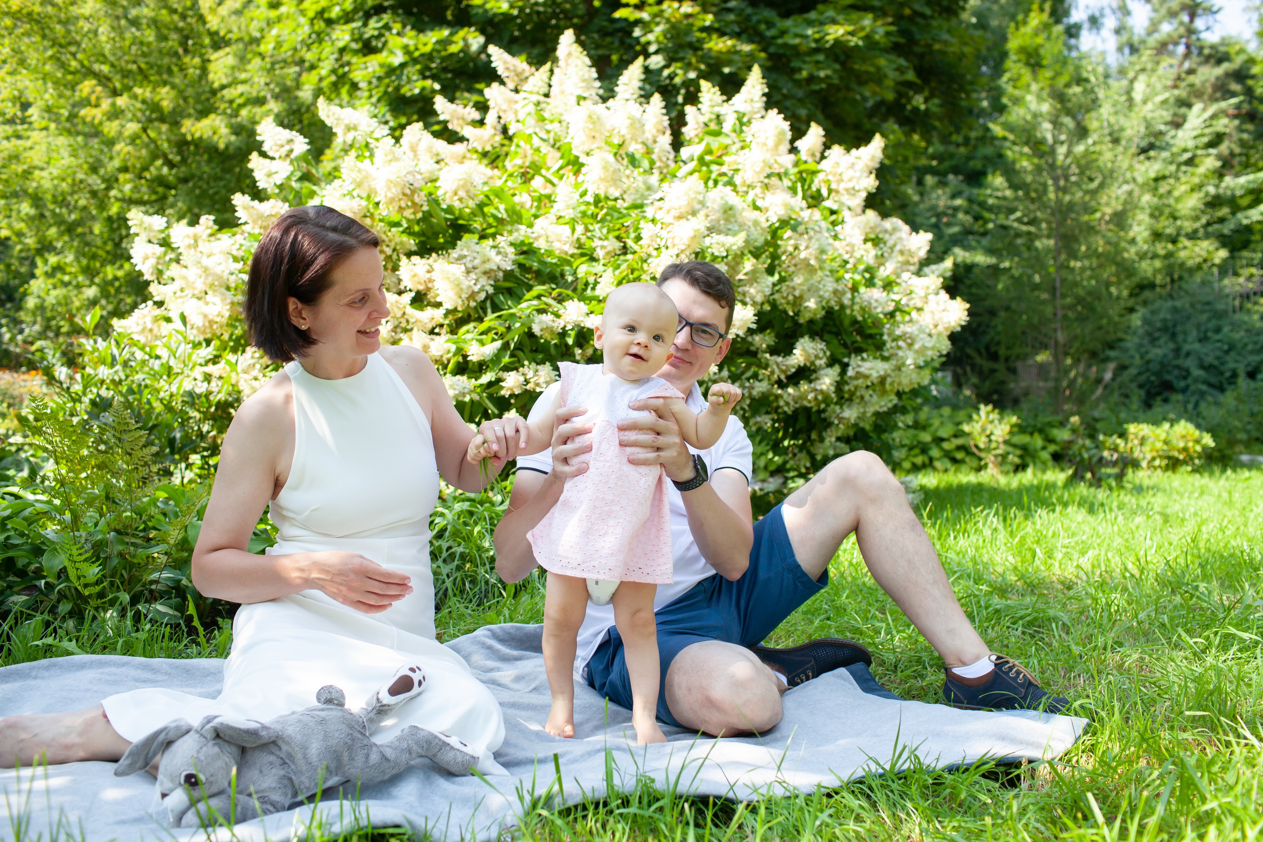 Семейная фотосессия в парке. Фотографы в Москве Светлана Устинова и Сергей Грачев