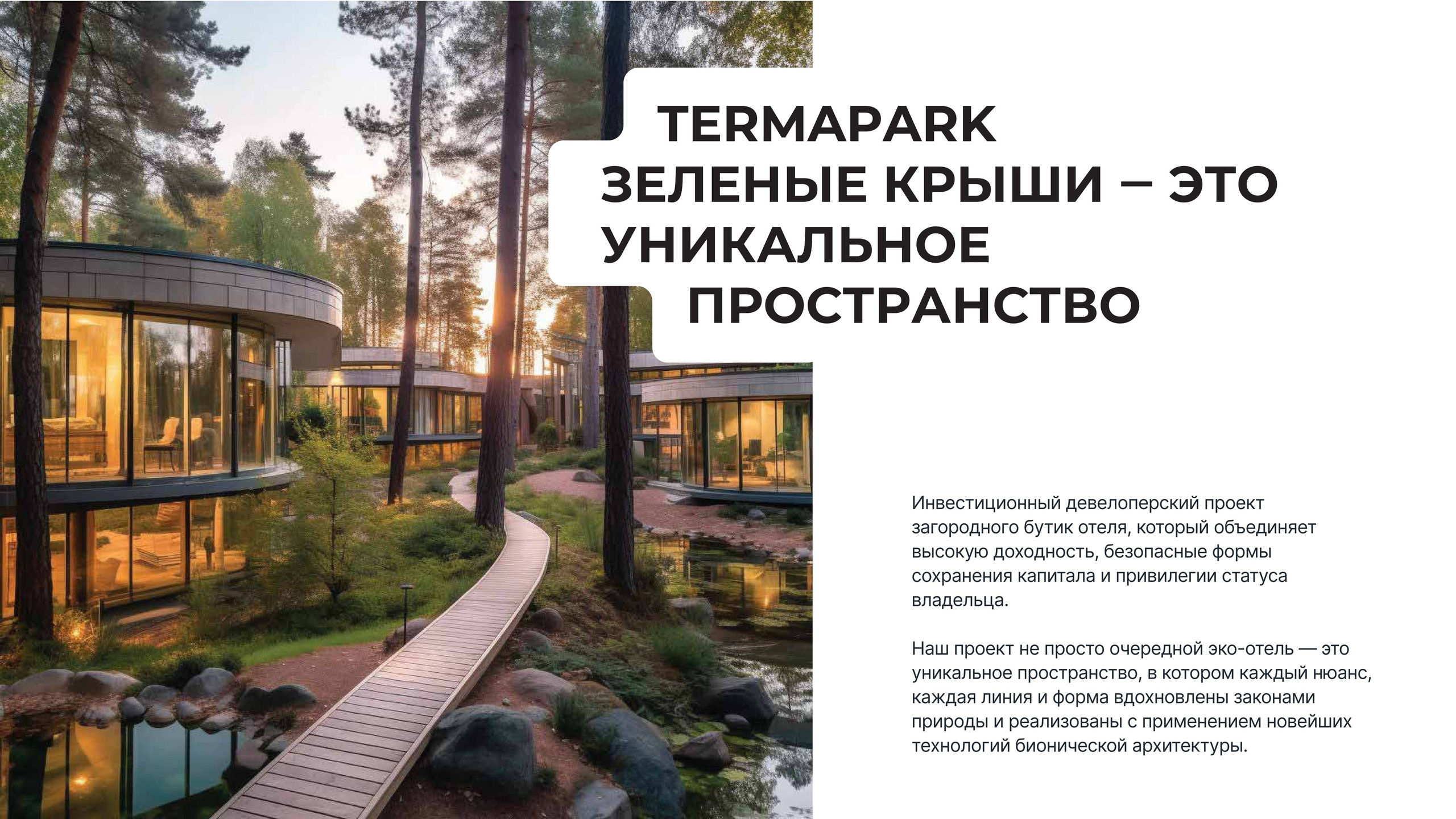 Термальный комплекс. Инвестиционный консалтинг Недвижимость