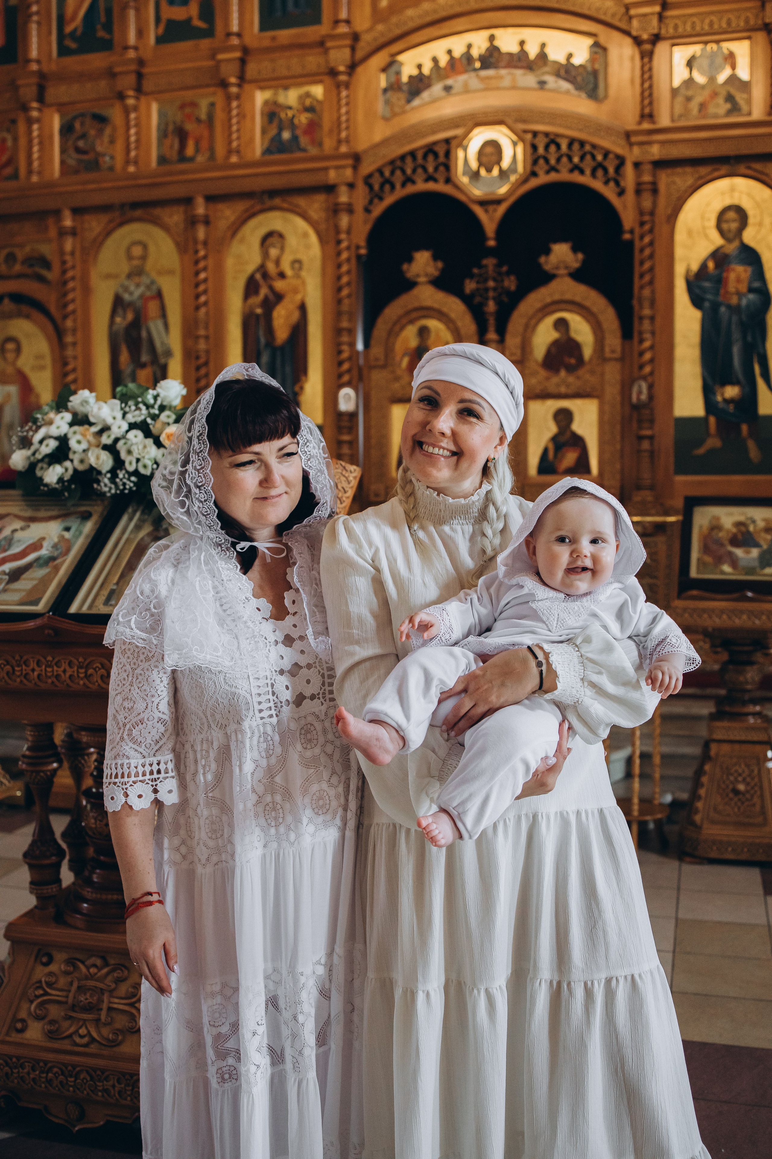 Таинство Крещения Деи в церкви Троицы Живоначальной в Карабанове. Детский и семейный фотограф в Пушкино, Мытищи, Москва Сергеева Светлана