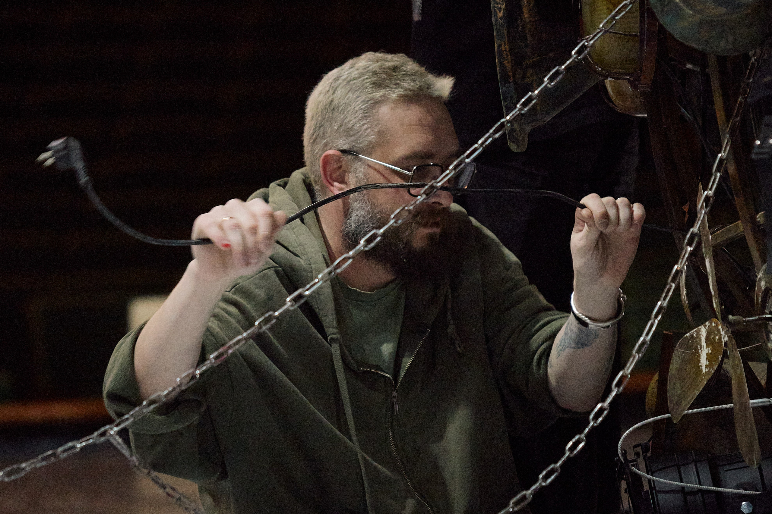 Монтаж спектакля Двойник. Фотограф Юлия Маринина