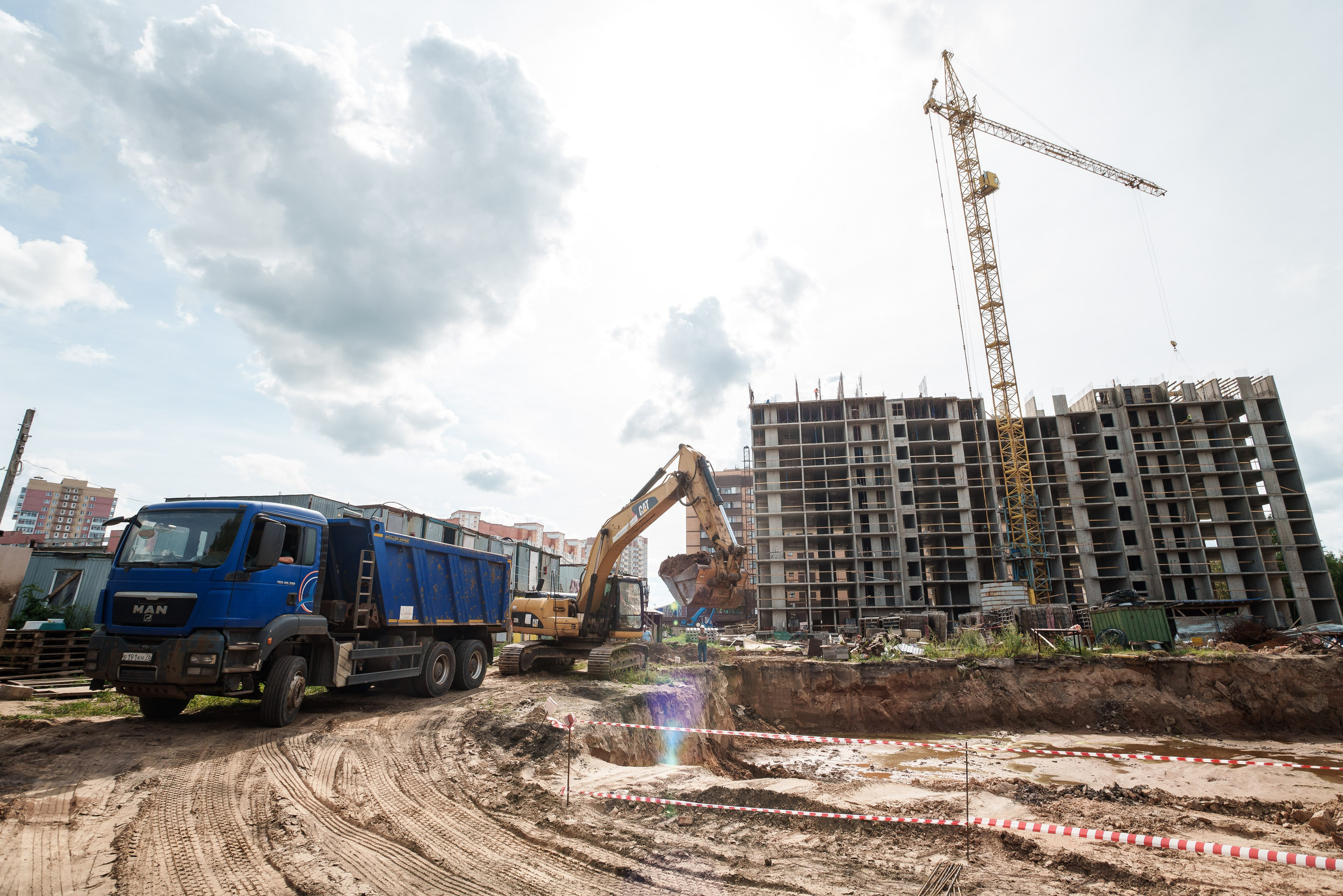 Строящийся ЖК — фоторепортаж. Репортажный фотограф Сергей Сажин г. Ярославль