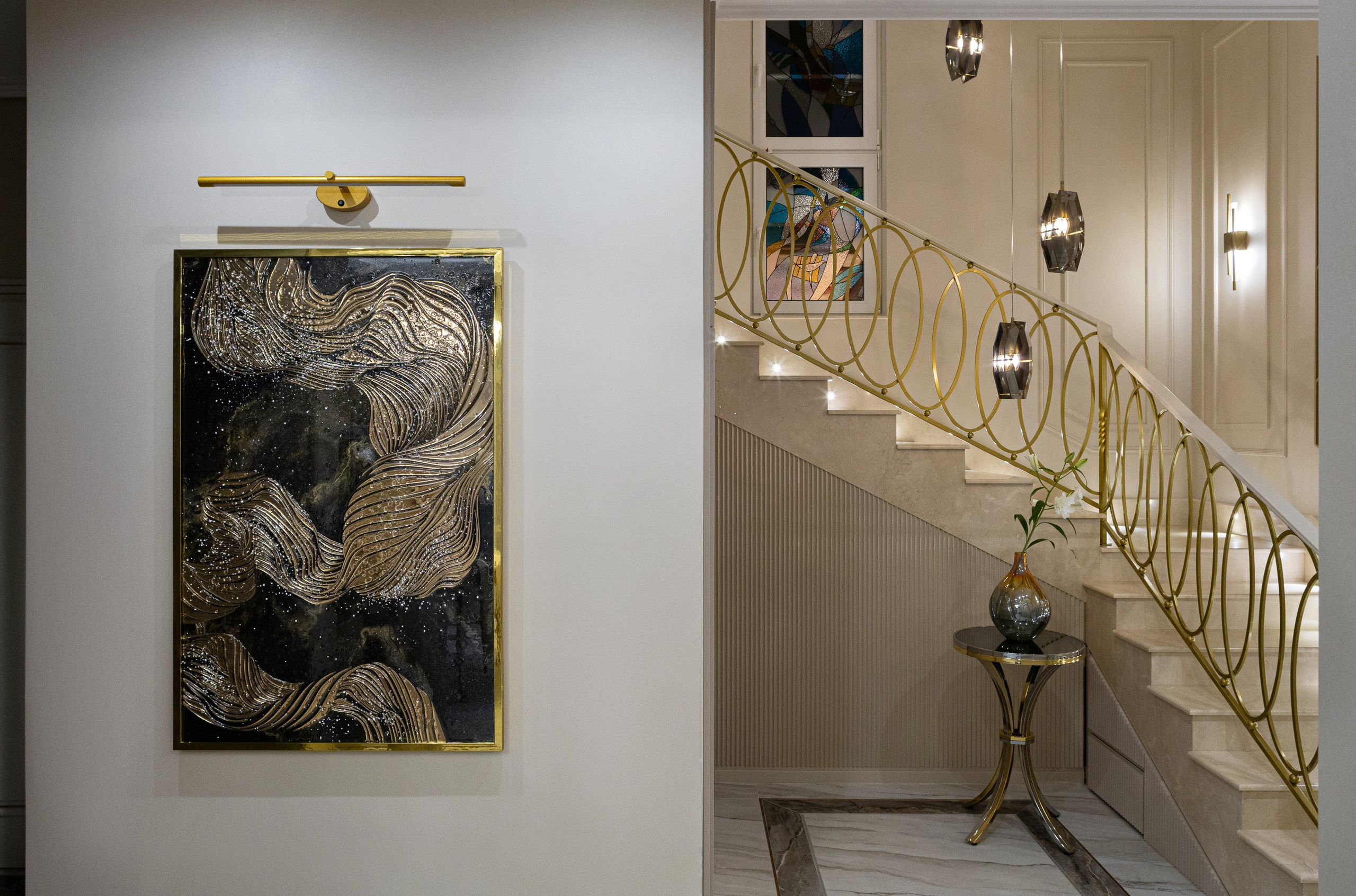 Интерьер частного дома, дизайнер Евгения Тисленко