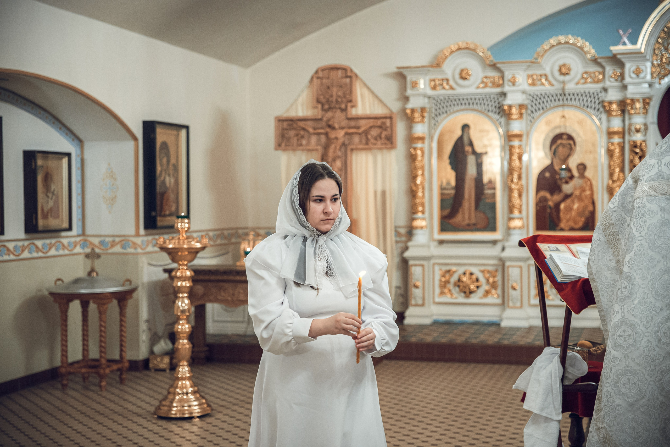 Крещение Полины. Фотограф на крещение в Рязани. Семейный фотограф