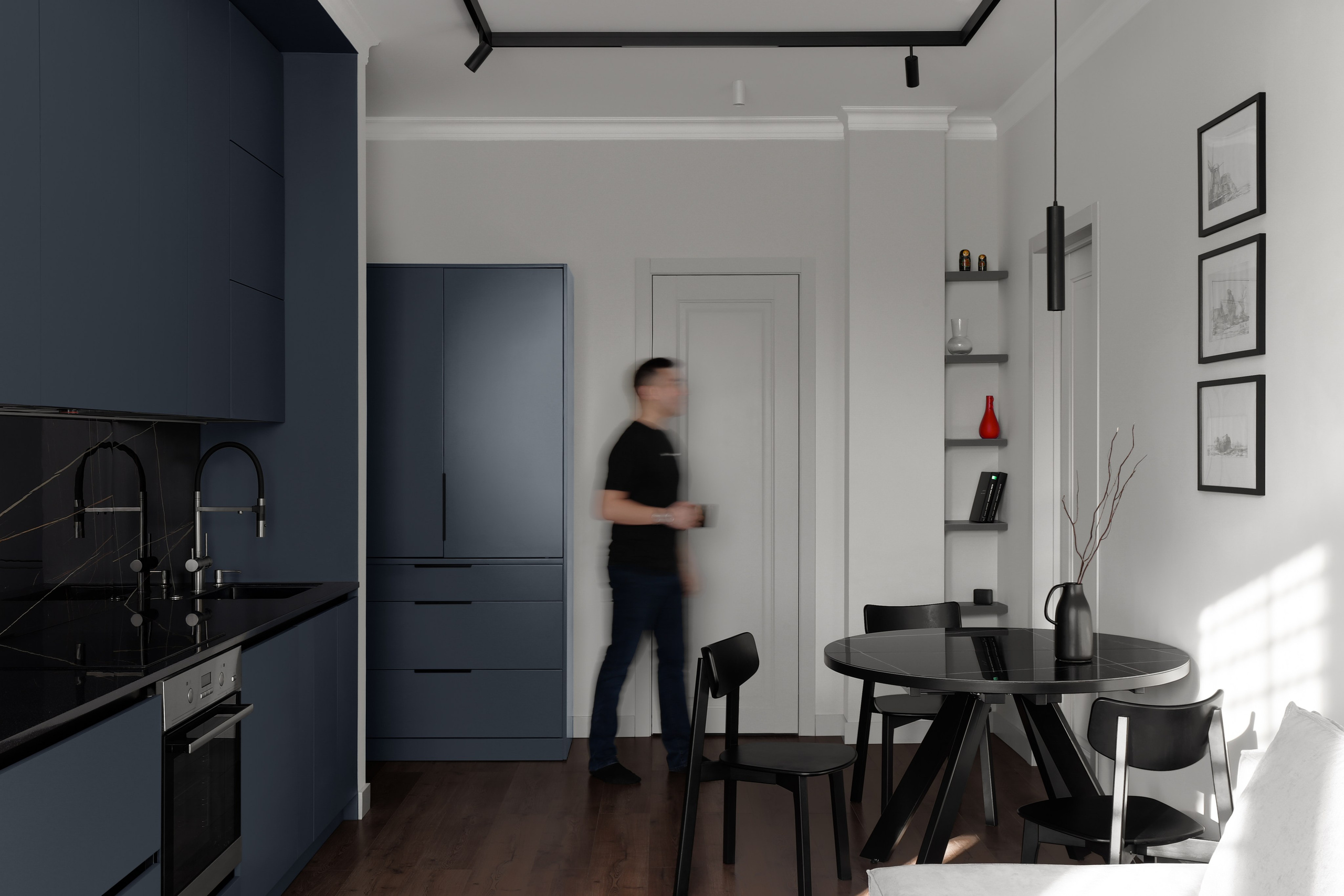 Кухня с гостинной фото Астана