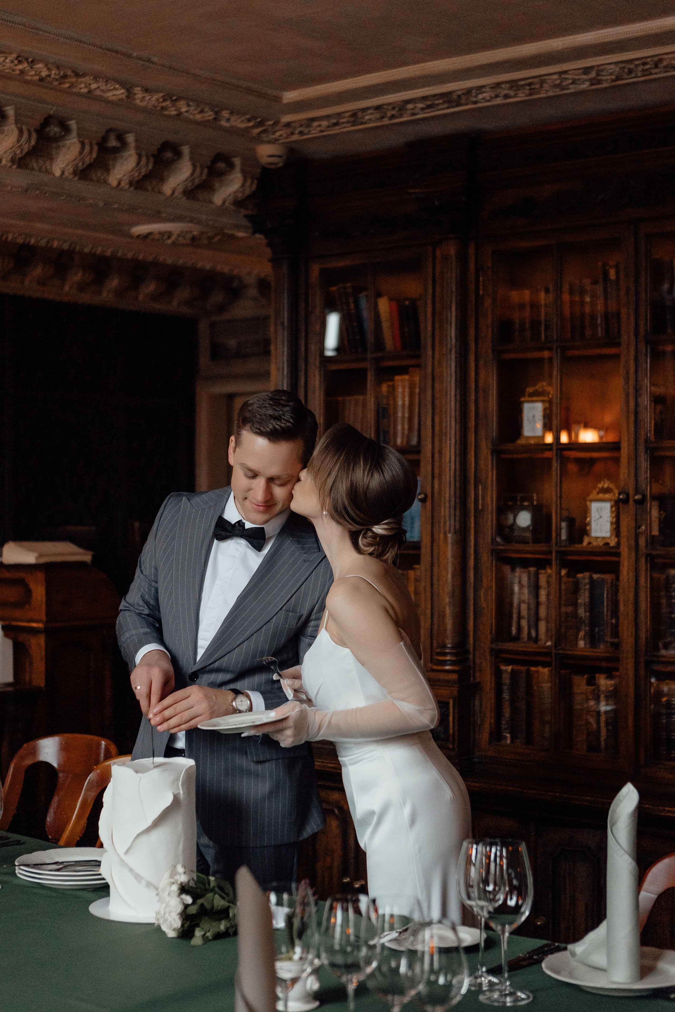 Свадебная фотосессия в кафе Пушкин