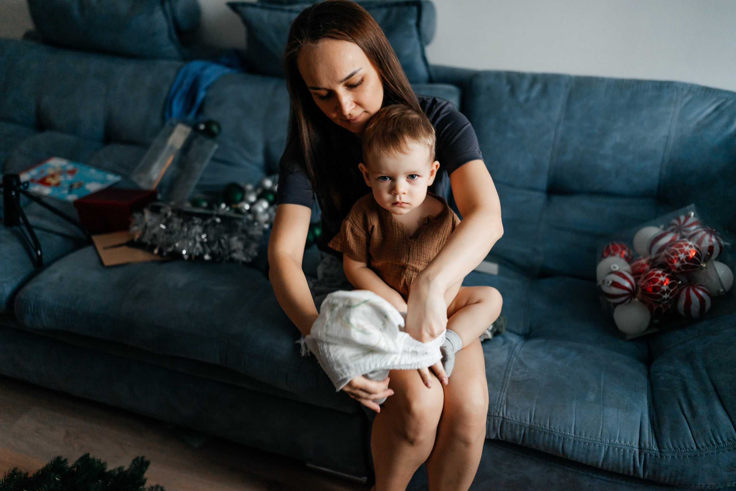 Украшаем ёлочку. Малыш Костя. Семейный фотограф в Москве Ирина Жур