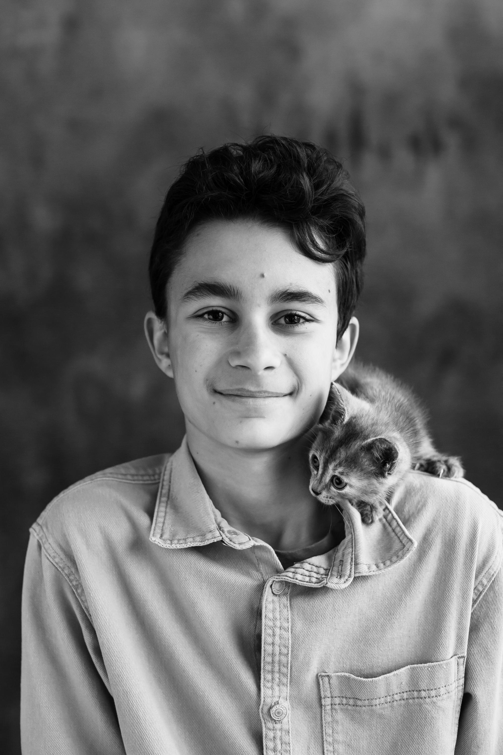 Настя, Веня, Майя и кот. Портретный творческий фотограф в Москве Надя Дудник