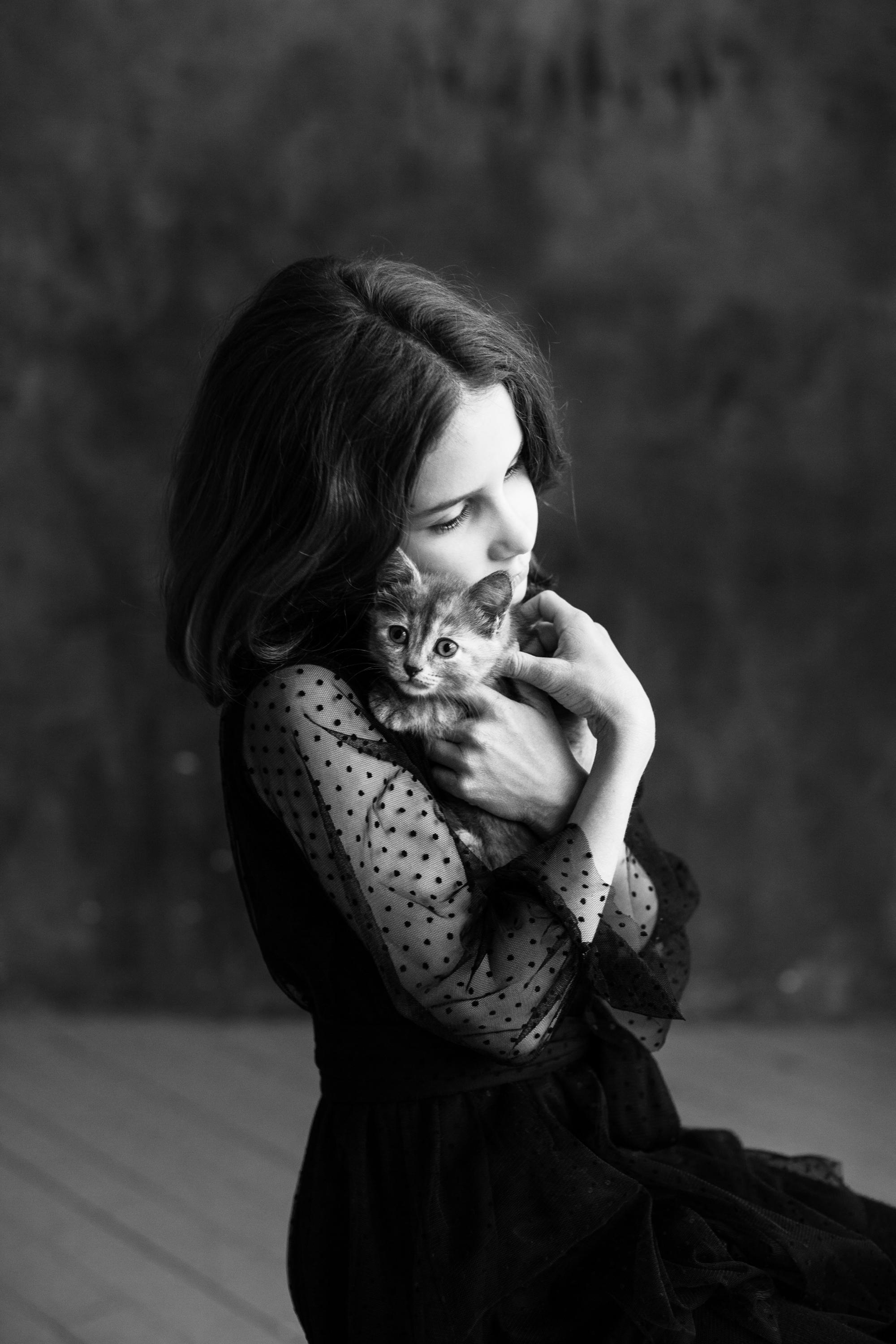 Настя, Веня, Майя и кот. Портретный творческий фотограф в Москве Надя Дудник