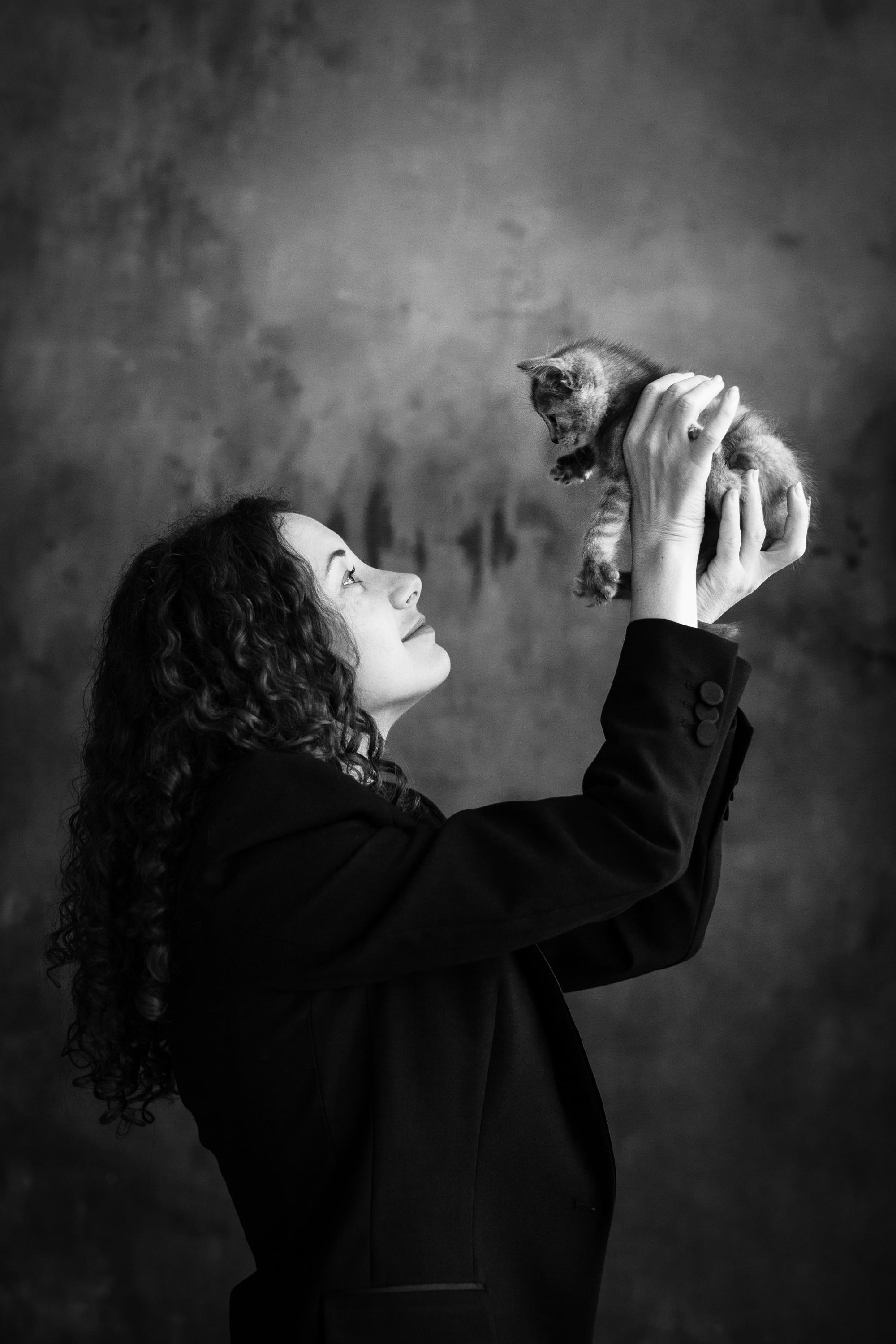 Настя, Веня, Майя и кот. Портретный творческий фотограф в Москве Надя Дудник