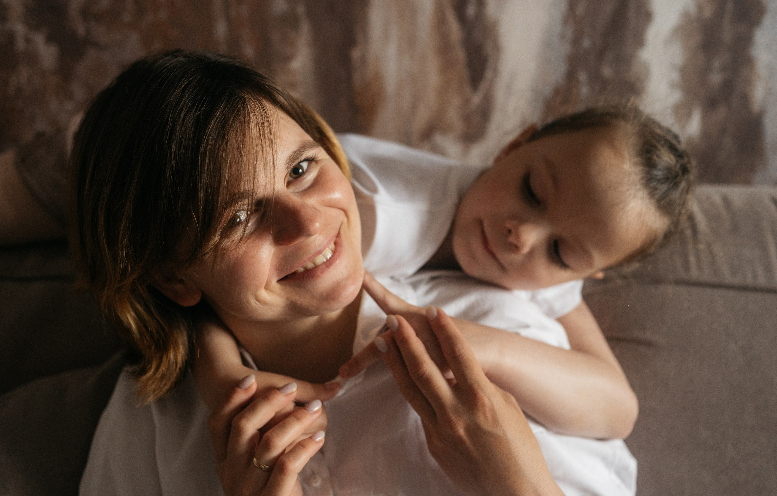 Домашняя съемка с малышом 2 месяца. Семейный фотограф Тюмень