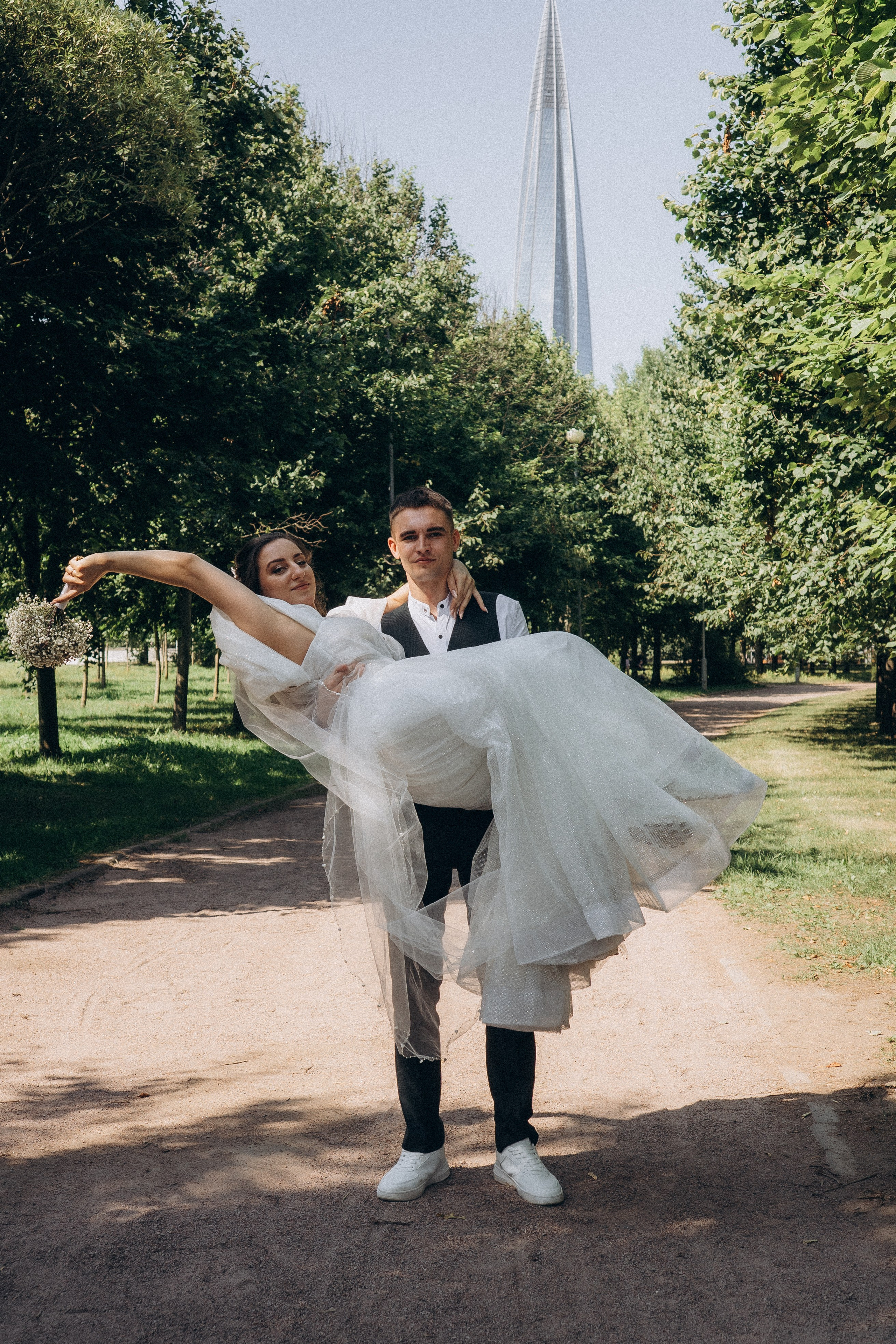 СВАДЕБНАЯ СЬЕМК В ПАРКЕ 300-ЛЕТИЯ. Профессиональный фотограф, Санкт-Петербург — Виктория Богомолова