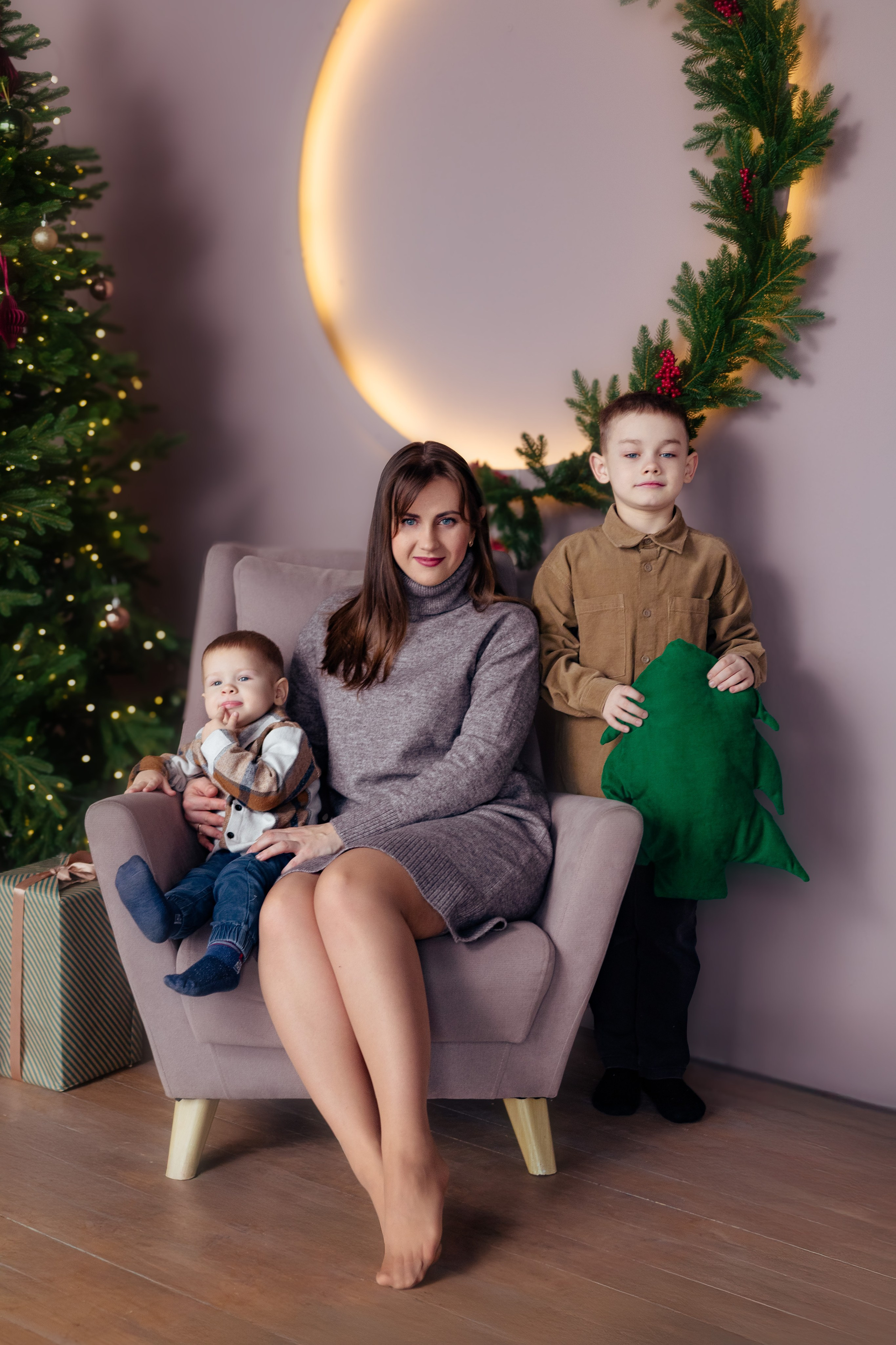 Семейная новогодняя фотосессия