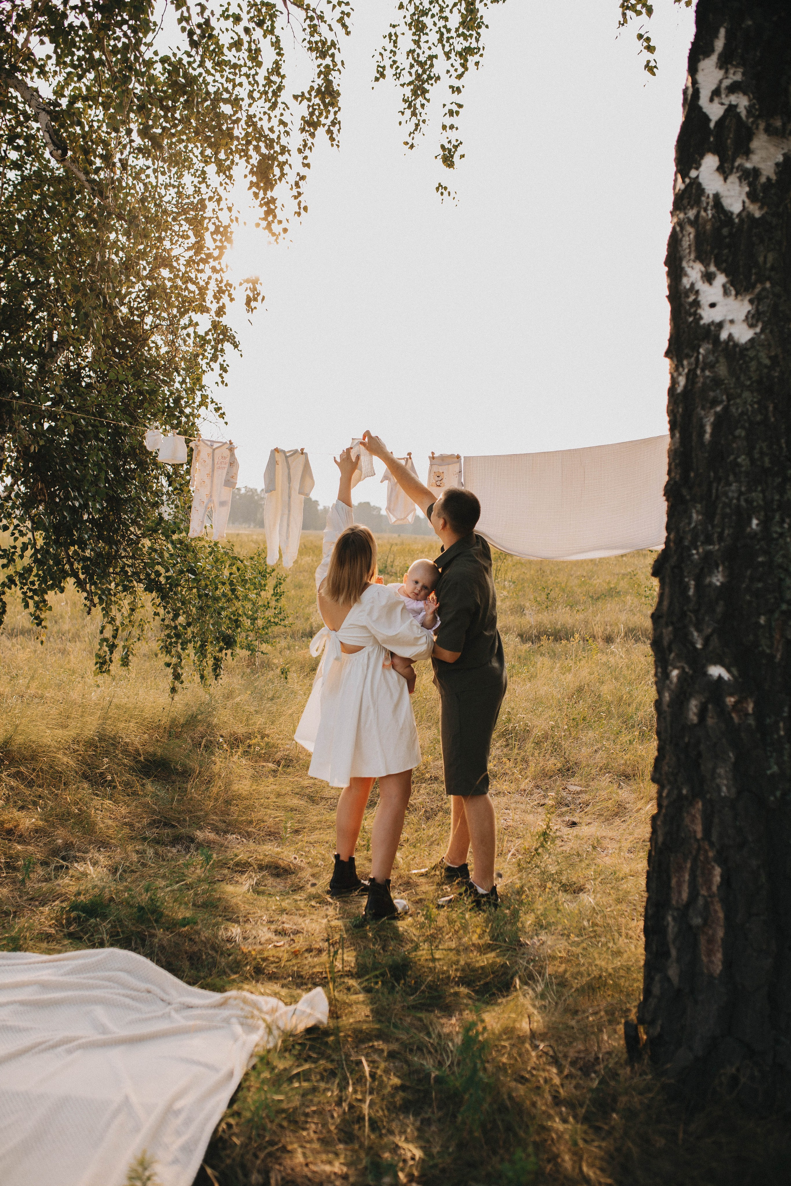 Семейный вечер в деревне. Свадебный фотограф Новосибирск