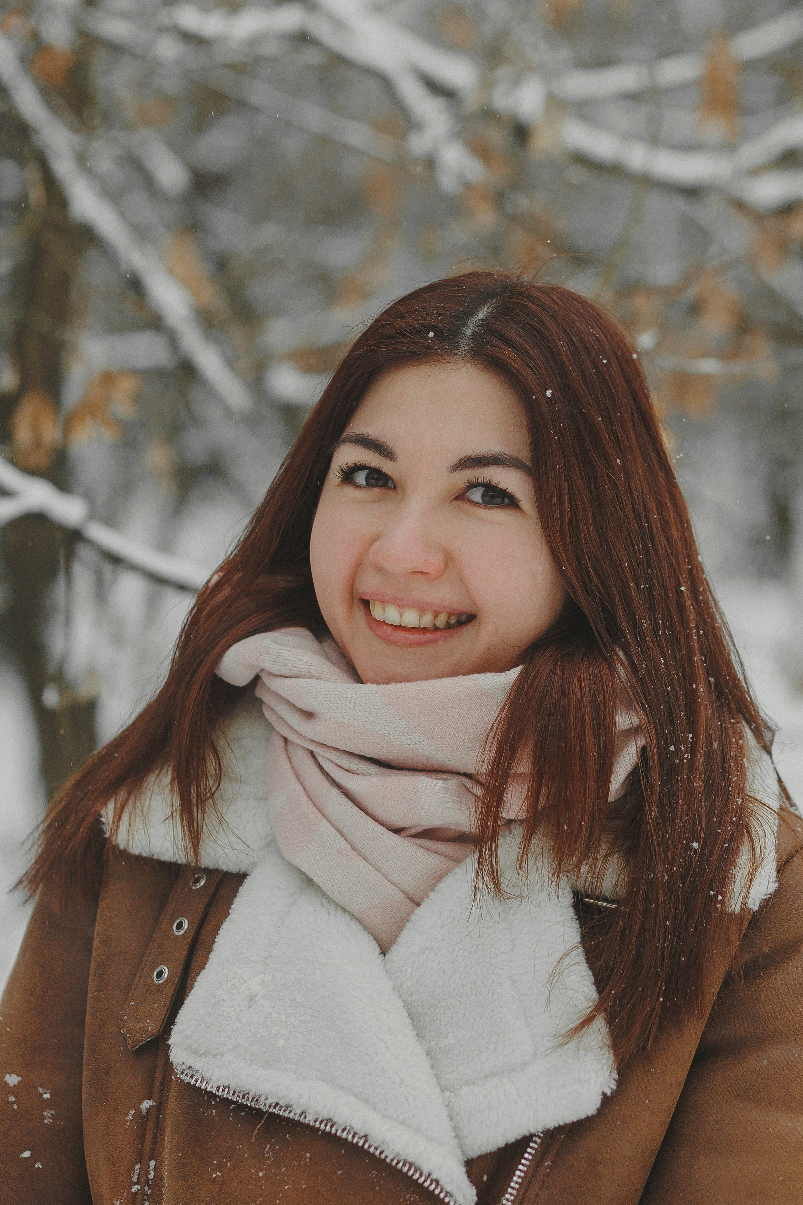 Зимняя фотосессия в лесу с собакой. Фотограф в Москве и Люберцах Анна Ушакова