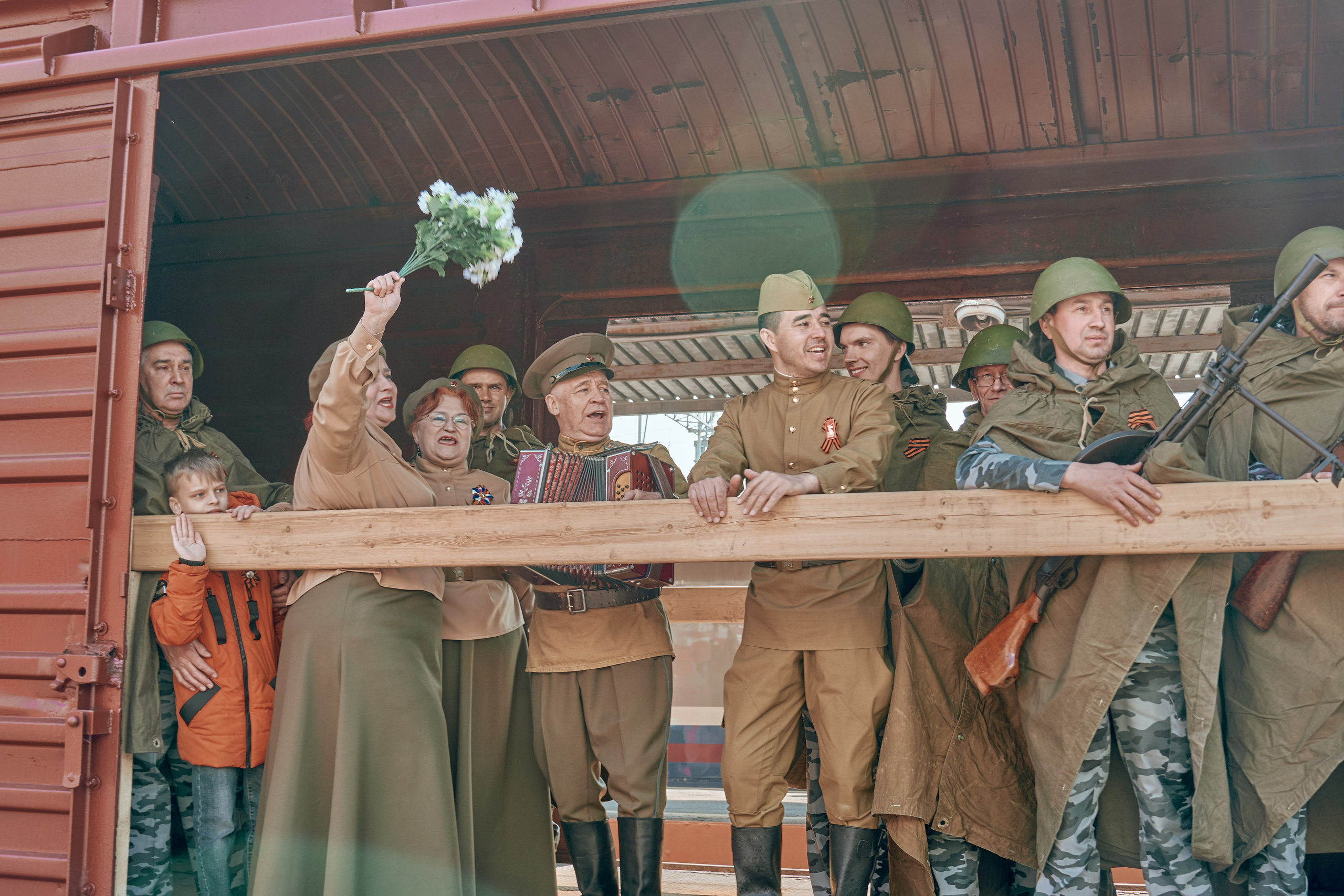 Поезд Победы!. Фотограф во Владивостоке