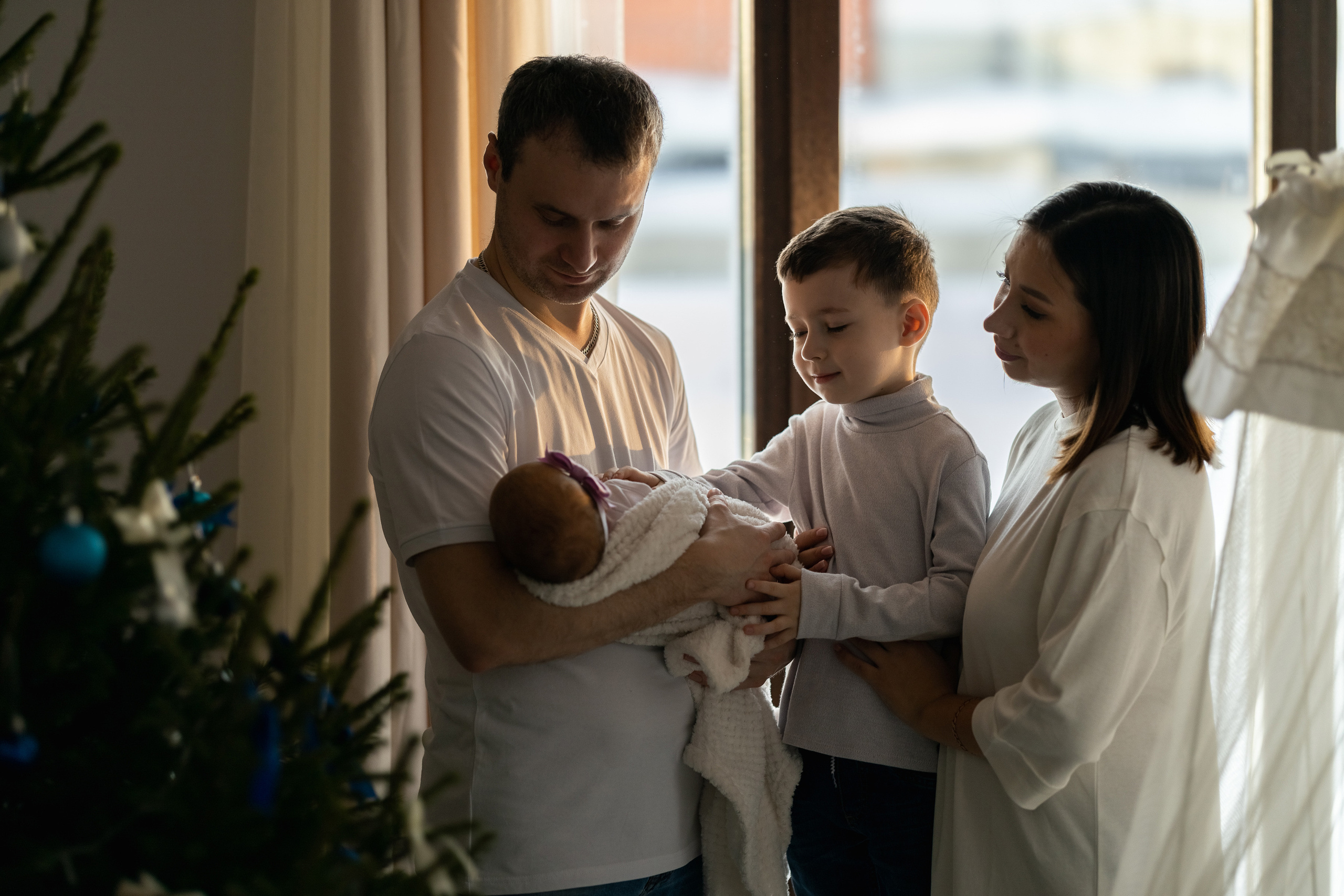 Семья. Ваня, Стёпа, Полина, Мирослава. Пухова Татьяна фотограф в Перми