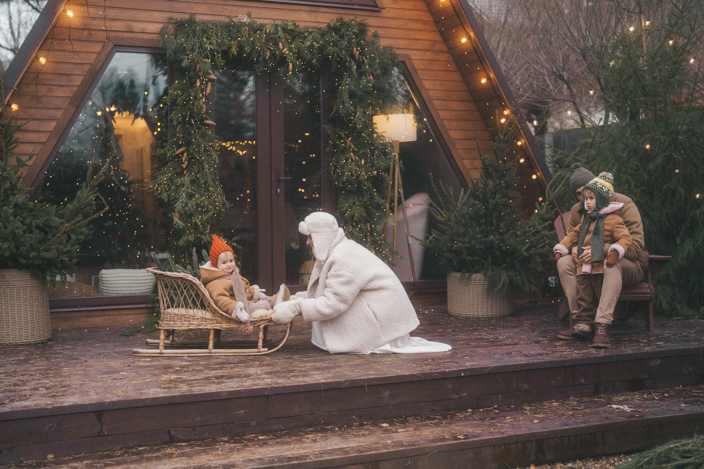 Новогодняя, семейная фотосессия в доме Элли г. Пушкино. Семейный и детский фотограф в Сергиев Посаде, Хотьково Якимчук Любовь