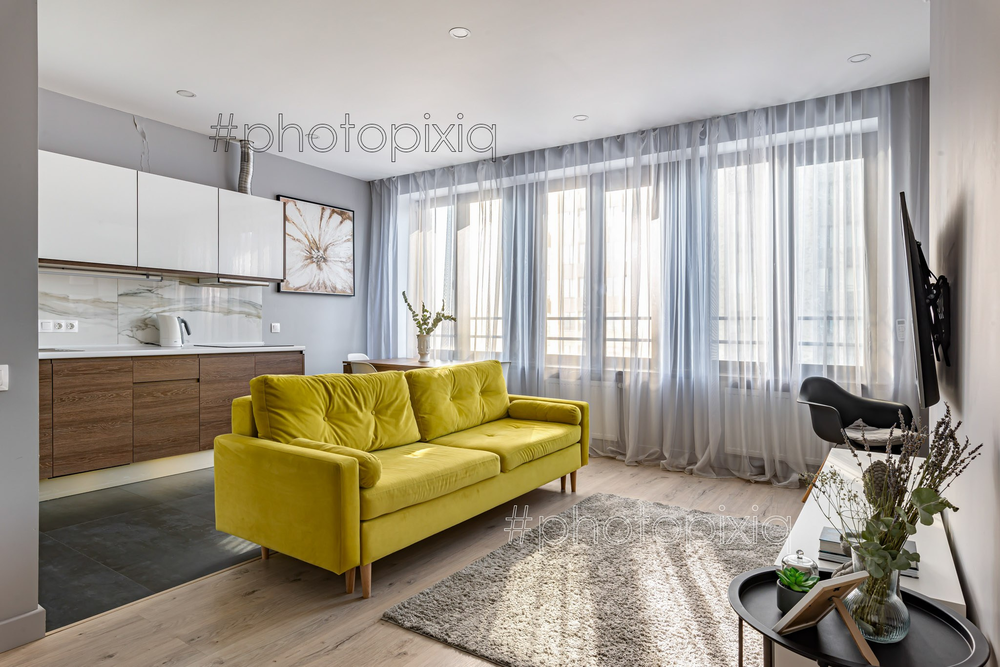 Фотосъёмка квартиры на Новодмитровской для аренды — Интерьерный фотограф Кузнецов Сергей. Хештег в поиске: #photopixiq
