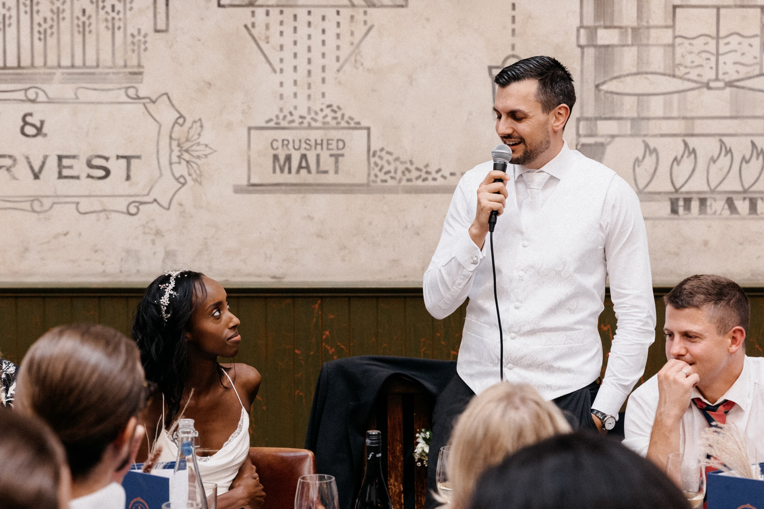 Denise & Tobias at The Old Brewery, Greenwich. Moments Catchers — Wedding Photography & Video Duo in London
