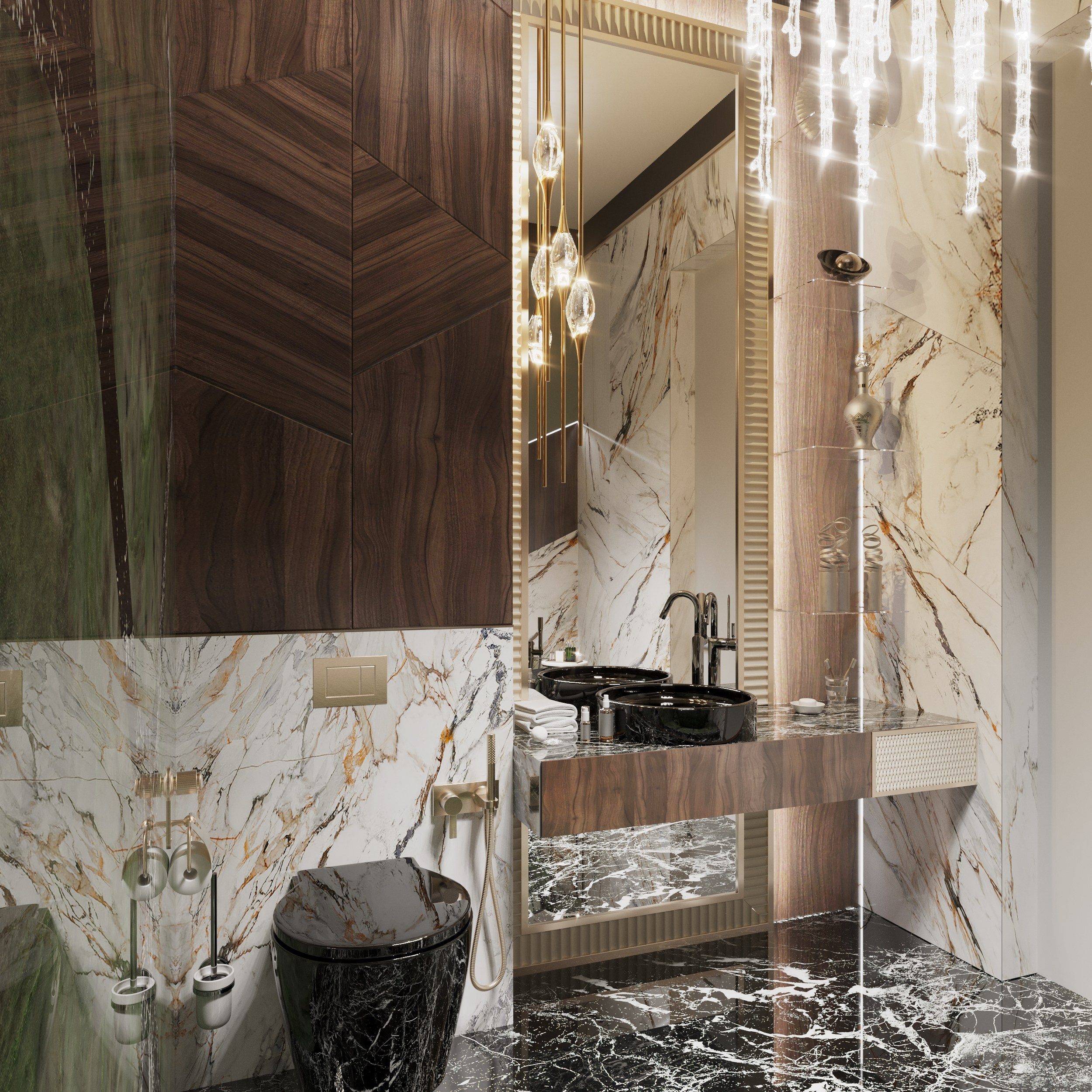 Дом в Новотиторовской — визуализация роскошного особняка. 3Д Визуализация Интерьера и Архитектуры