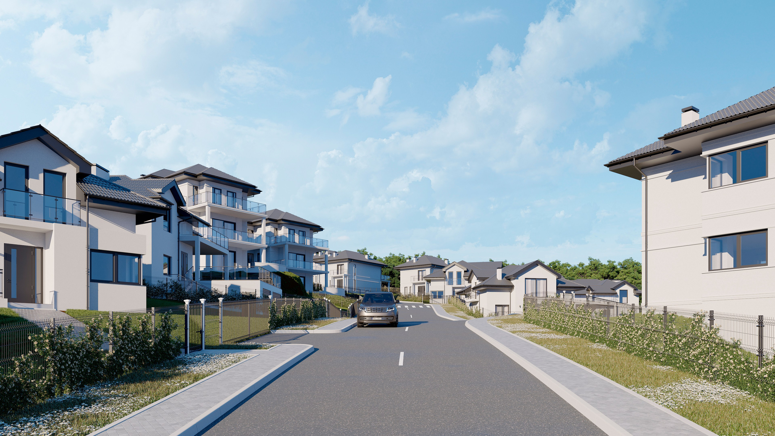 “Valley of Roses” Cottage Community — 3D Visualization. 3D INTERIOR AND ARCHITECTURE VISUALIZATION