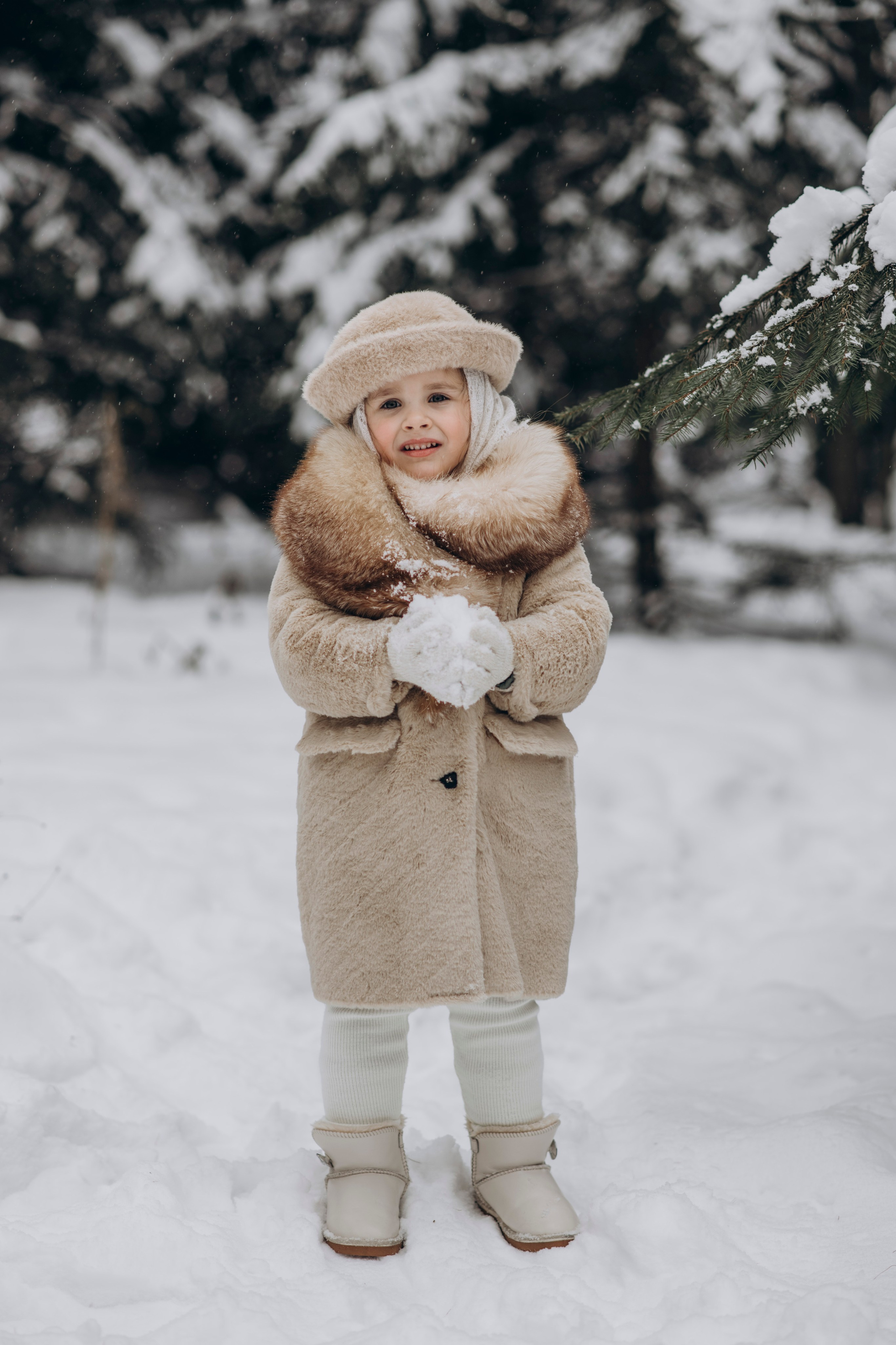 Зимняя фотосессия с Альпаками. Свадебный фотограф в Дмитрове