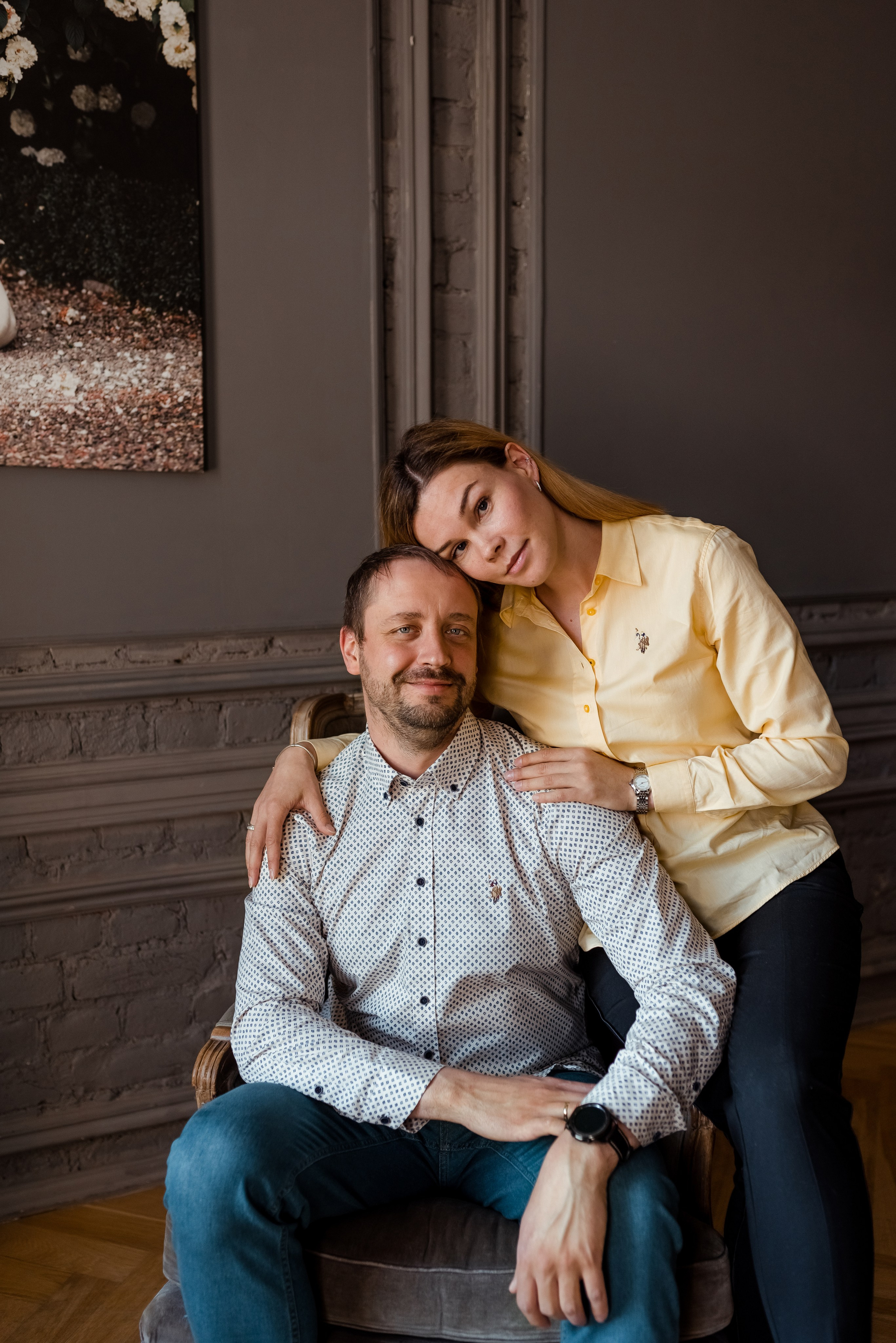 Фотосессия большой семьи в студии в Санкт-Петербурге. Фотограф Юлия Кондратьева