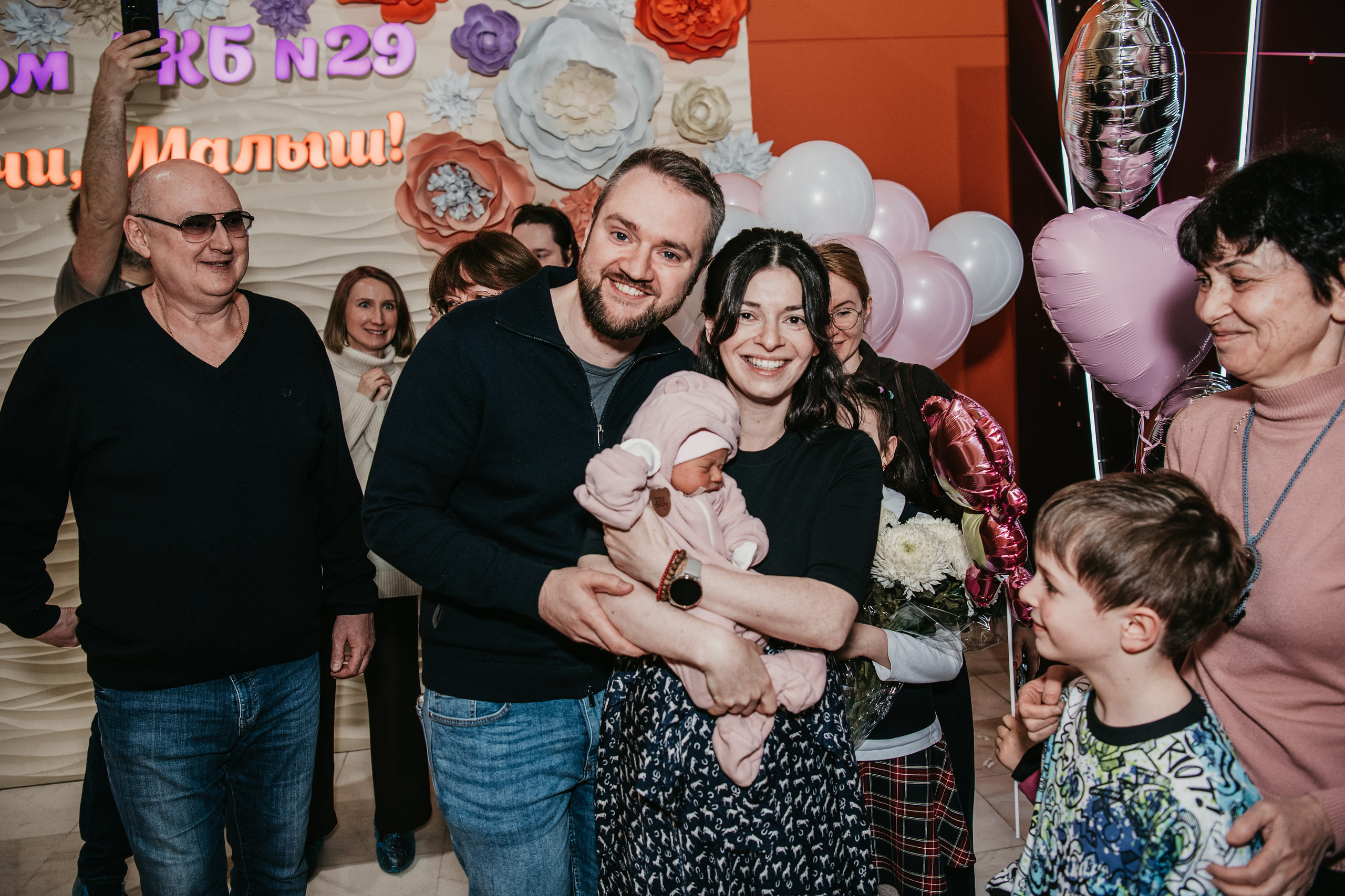 Выписка Дианы. 29 роддом. Фотограф на выписку из роддома в Москве и МО