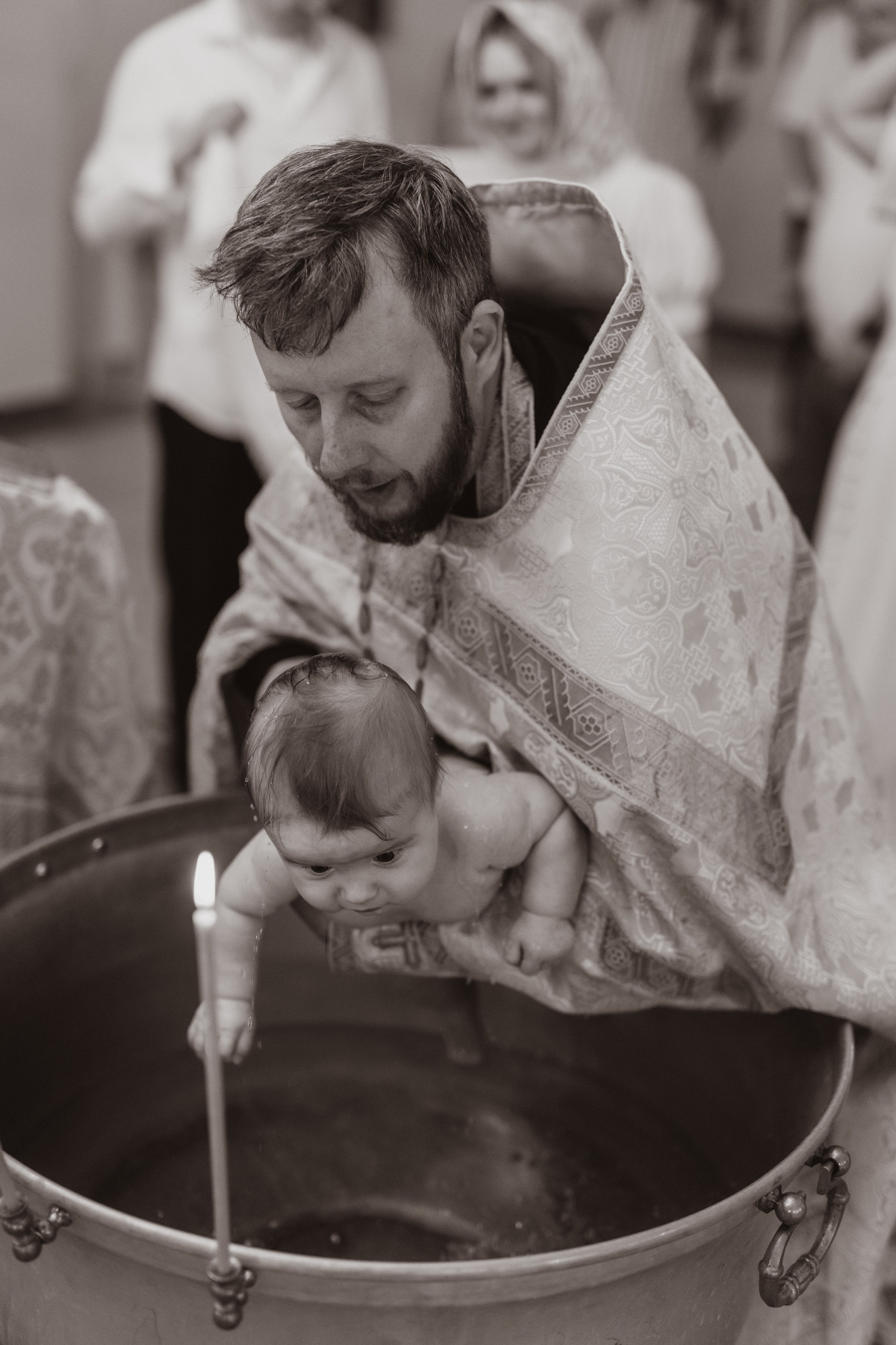 Таинство Крещения Саши. Фотограф новорождённых Newborn Москва