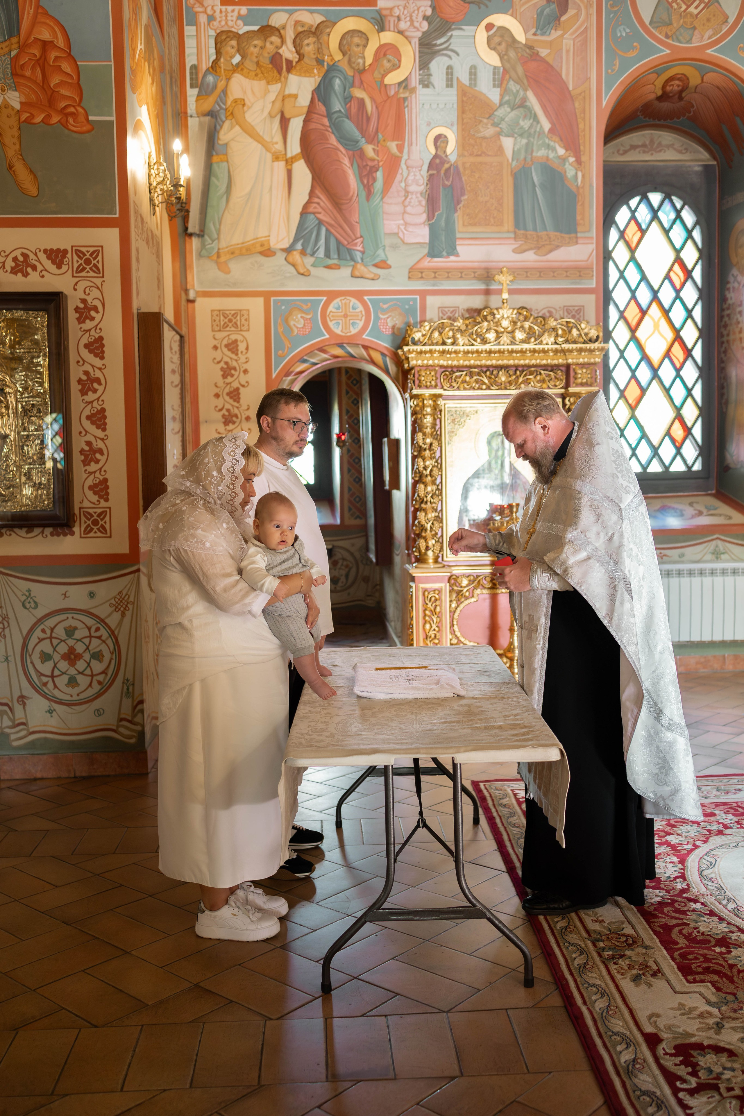 Таинство Крещения Евгения. Фотограф новорождённых Newborn Москва