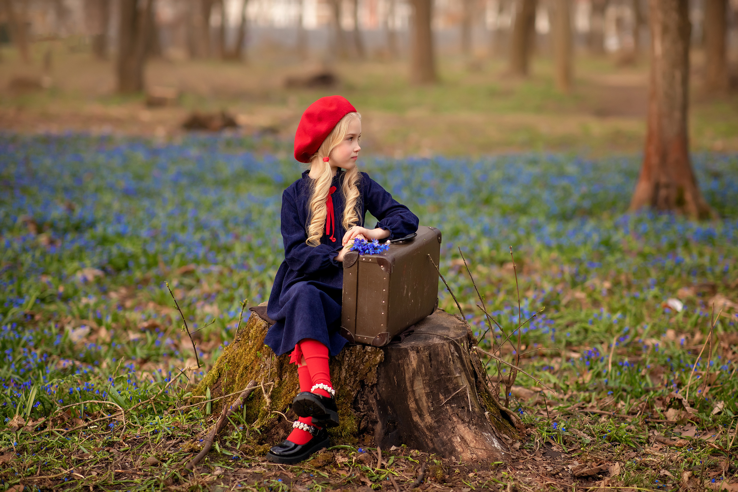 Дианочка с подснежниками. Фотограф на крещение и венчание