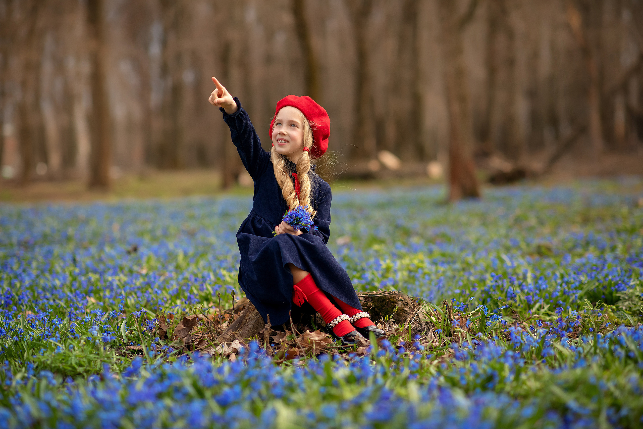 Дианочка с подснежниками. Фотограф на крещение и венчание