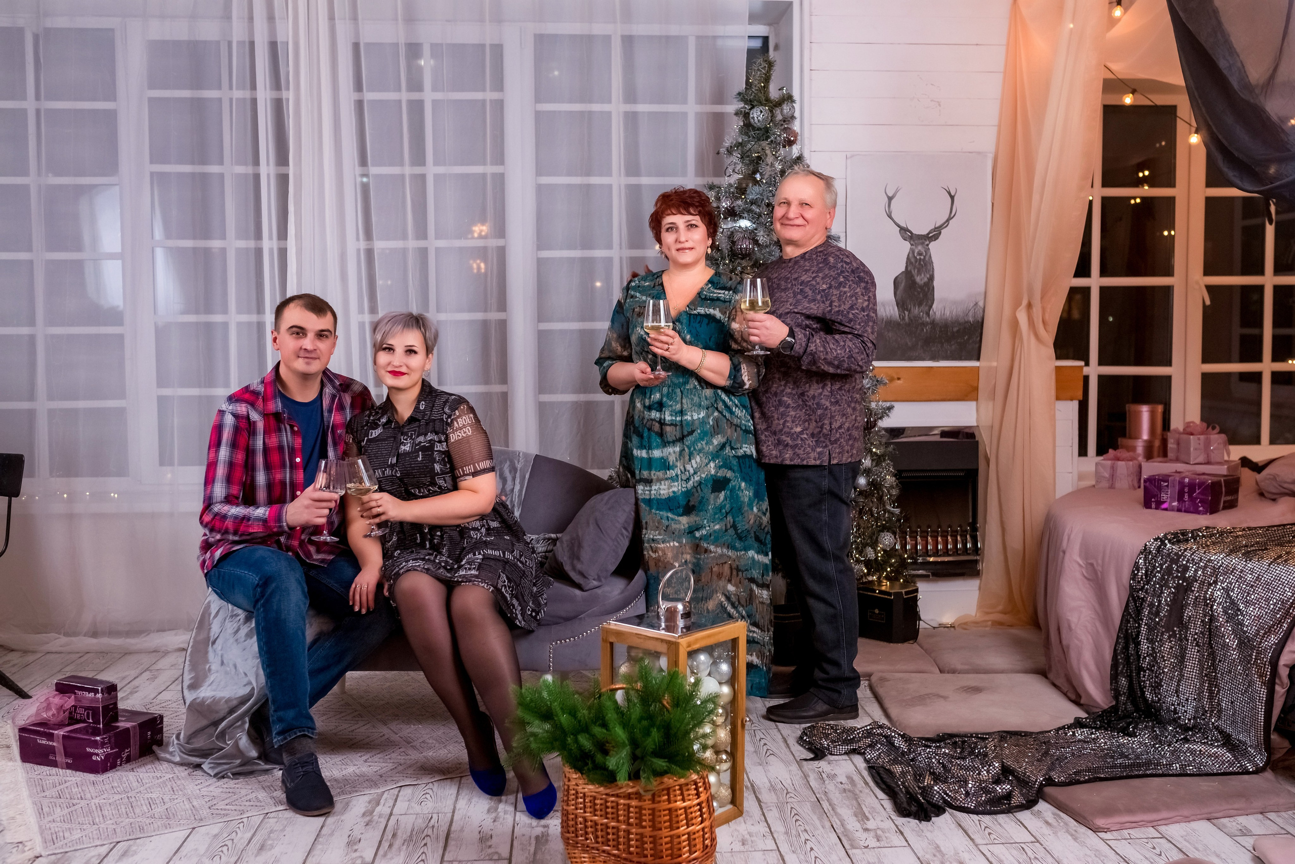 Семейная Новогодняя. Женский фотограф Крещение Венчание Москва Брянск