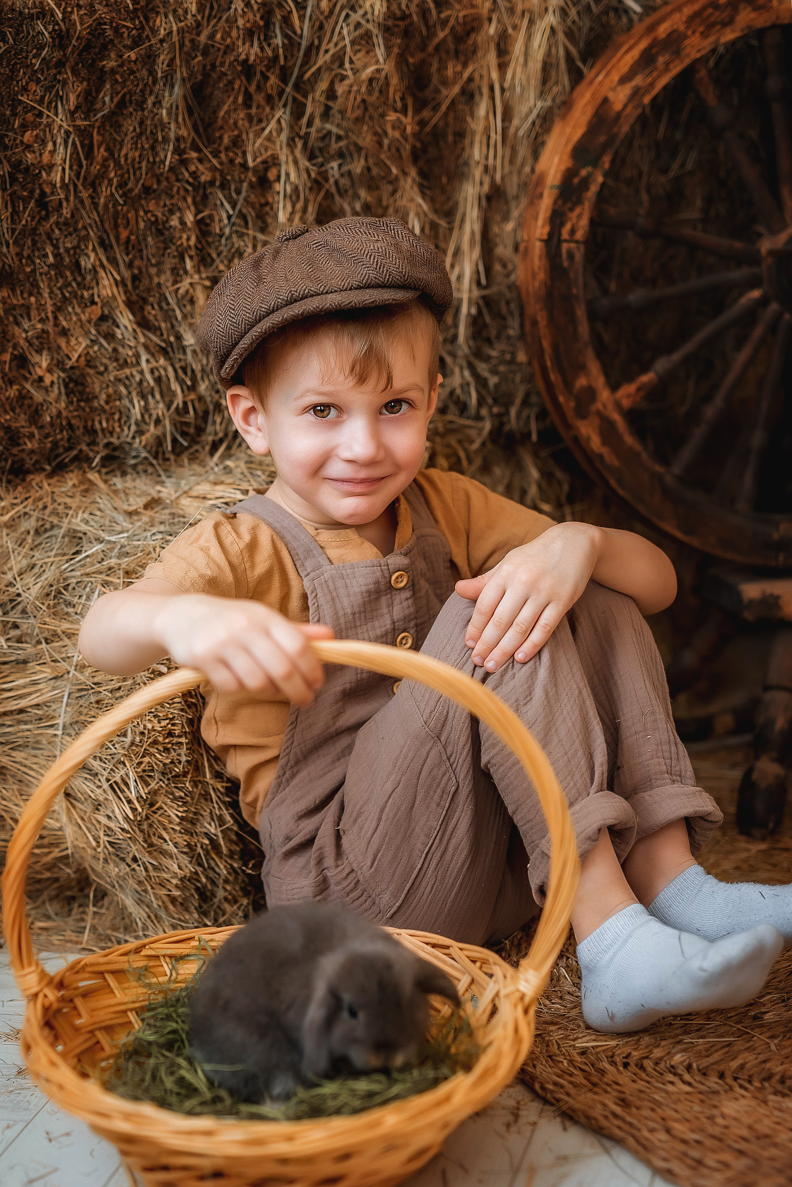 Пасхальная фотосессия с козленком. Семейный, детский фотограф в Воронеже Анна Никитина
