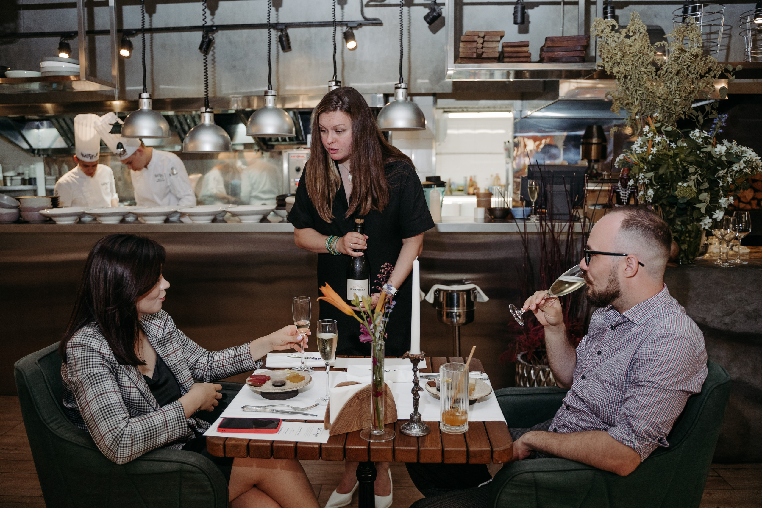 Открытый ужин с Mishlen Шеф Поварами. Репортажный и свадебный фотограф в Москве Рая Небогатова
