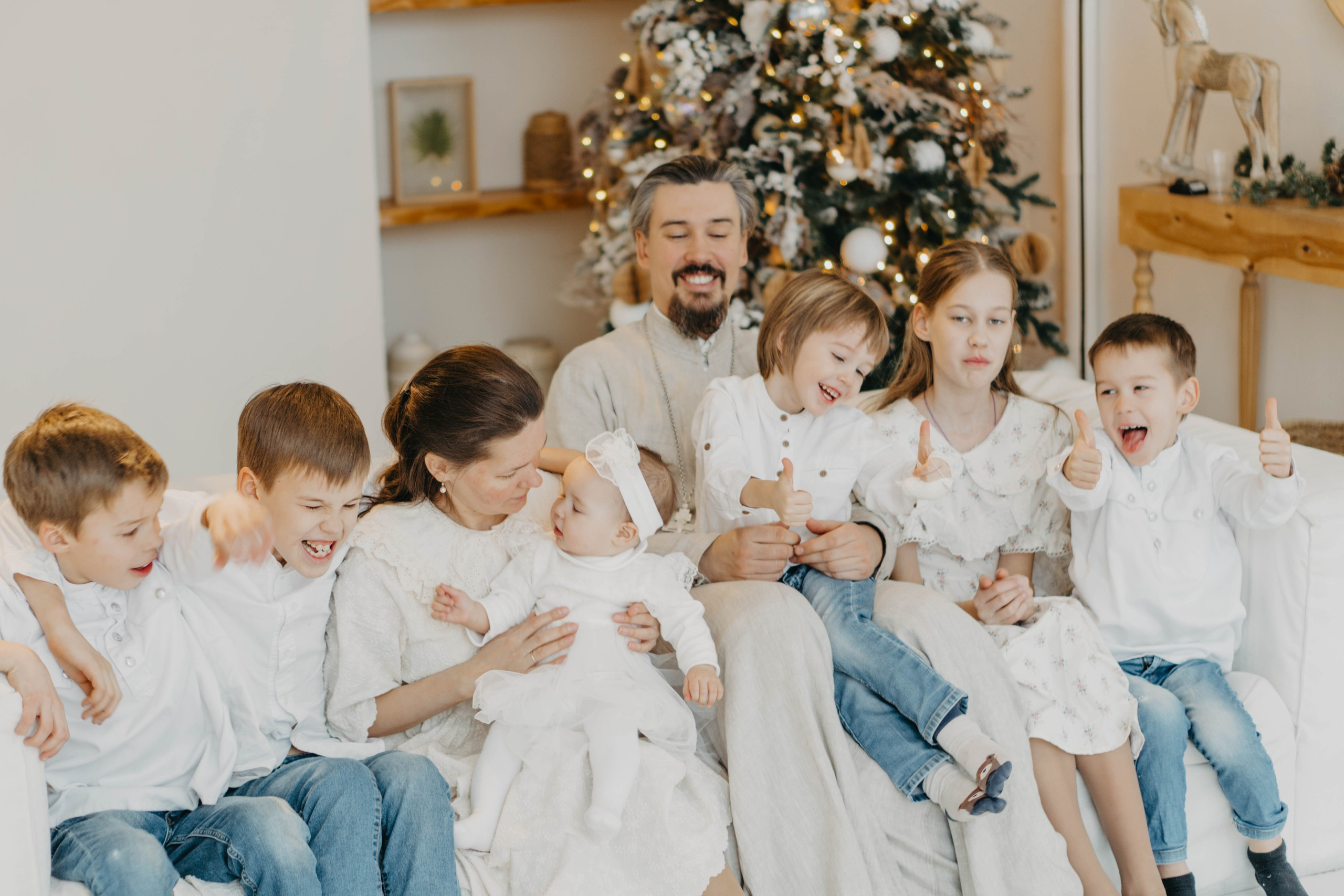 Семейная съемка в студии. Фотограф Москва Валерия Веденина