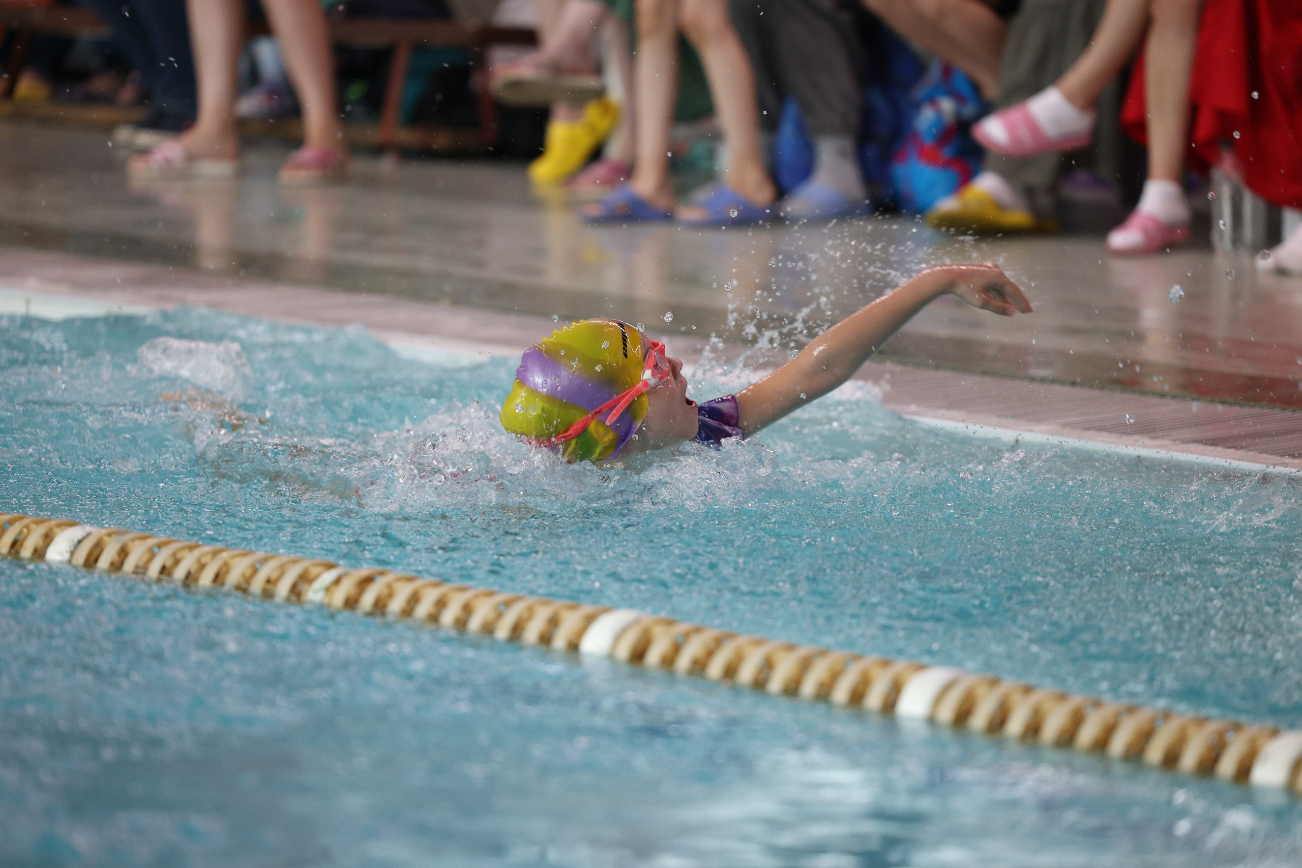 Веселый дельфин. Плавание. Дети 8-9 лет. Фотограф Александр Заломаев